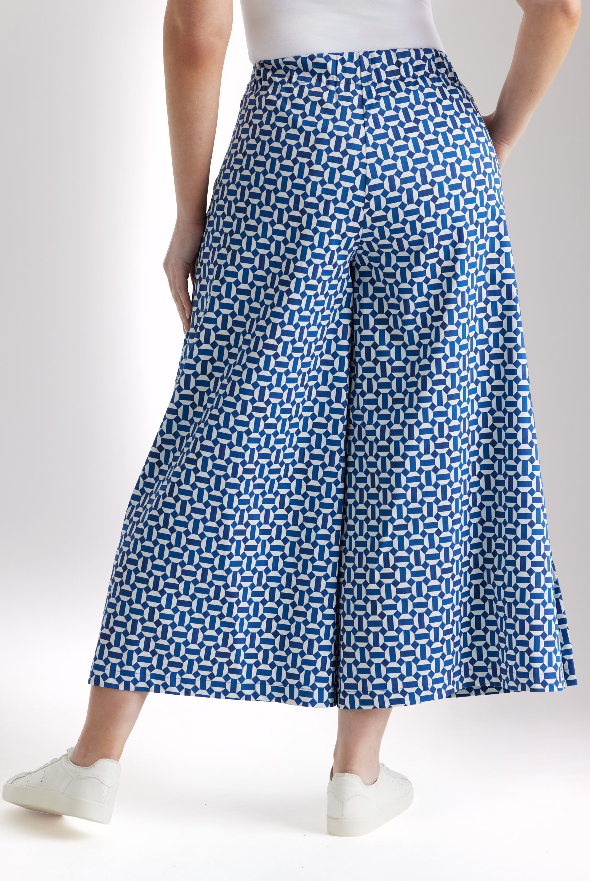 Weite Culotte DUKANA aus Bio - Baumwolle mit Gummibund - FOX'S - Fashion