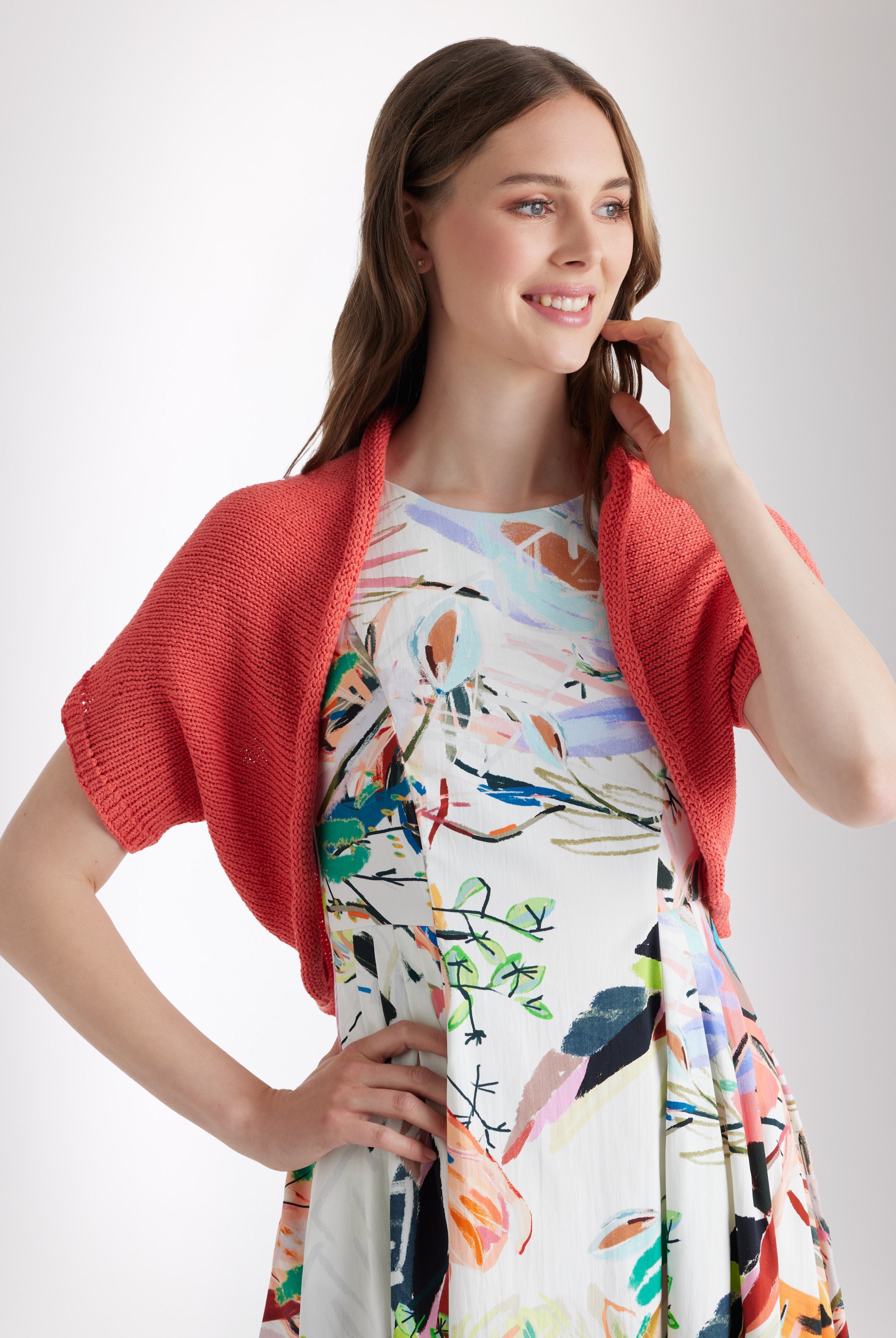 Weiter Strickbolero IPBOLLY aus Baumwollmix - FOX'S - Fashion