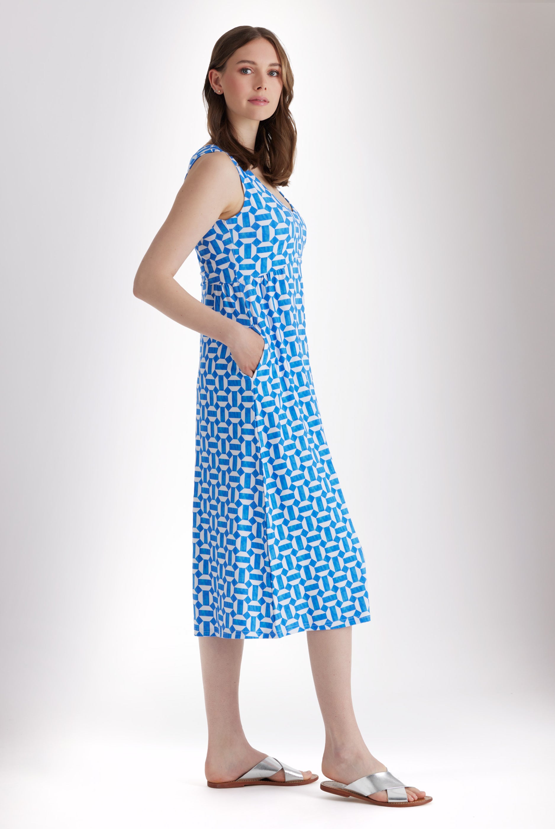 Midi - Kleid JILLY aus Viskosejersey in A - Linie - FOX'S - Fashion