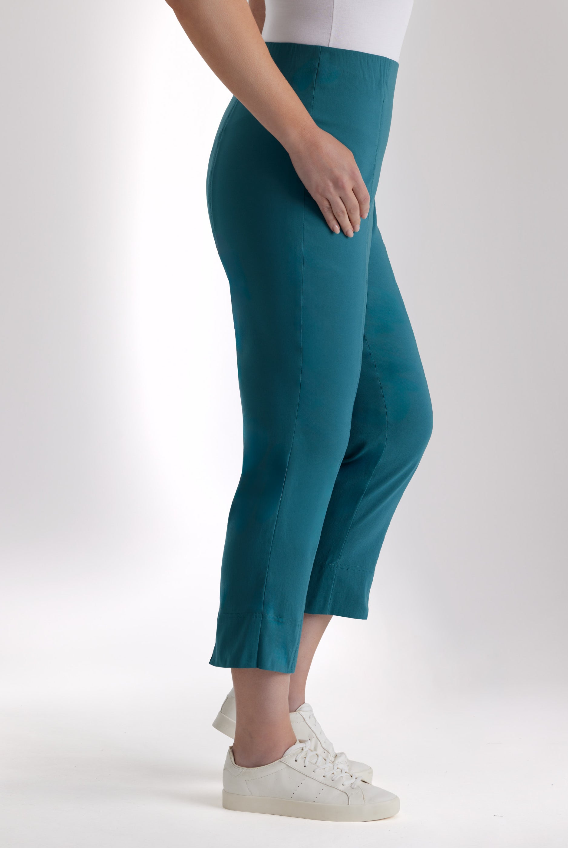 Schmale 7/8 - Hose MESSINI aus Baumwollmix mit Stretch - FOX'S - Fashion