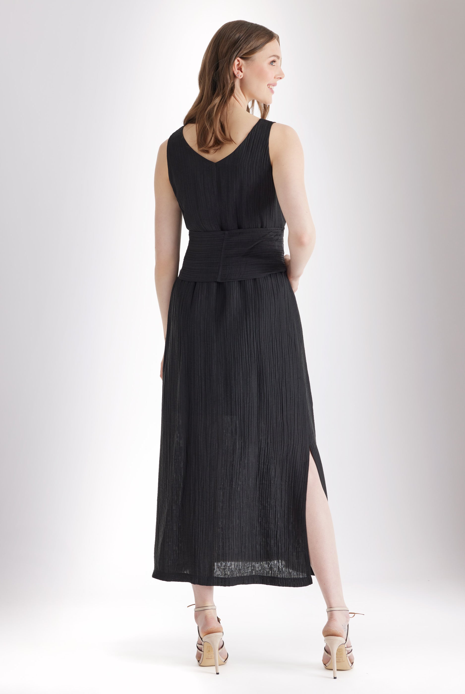 Gerades Midi - Kleid NATAVA aus Viskose - Lyocell - Mix - FOX'S - Fashion