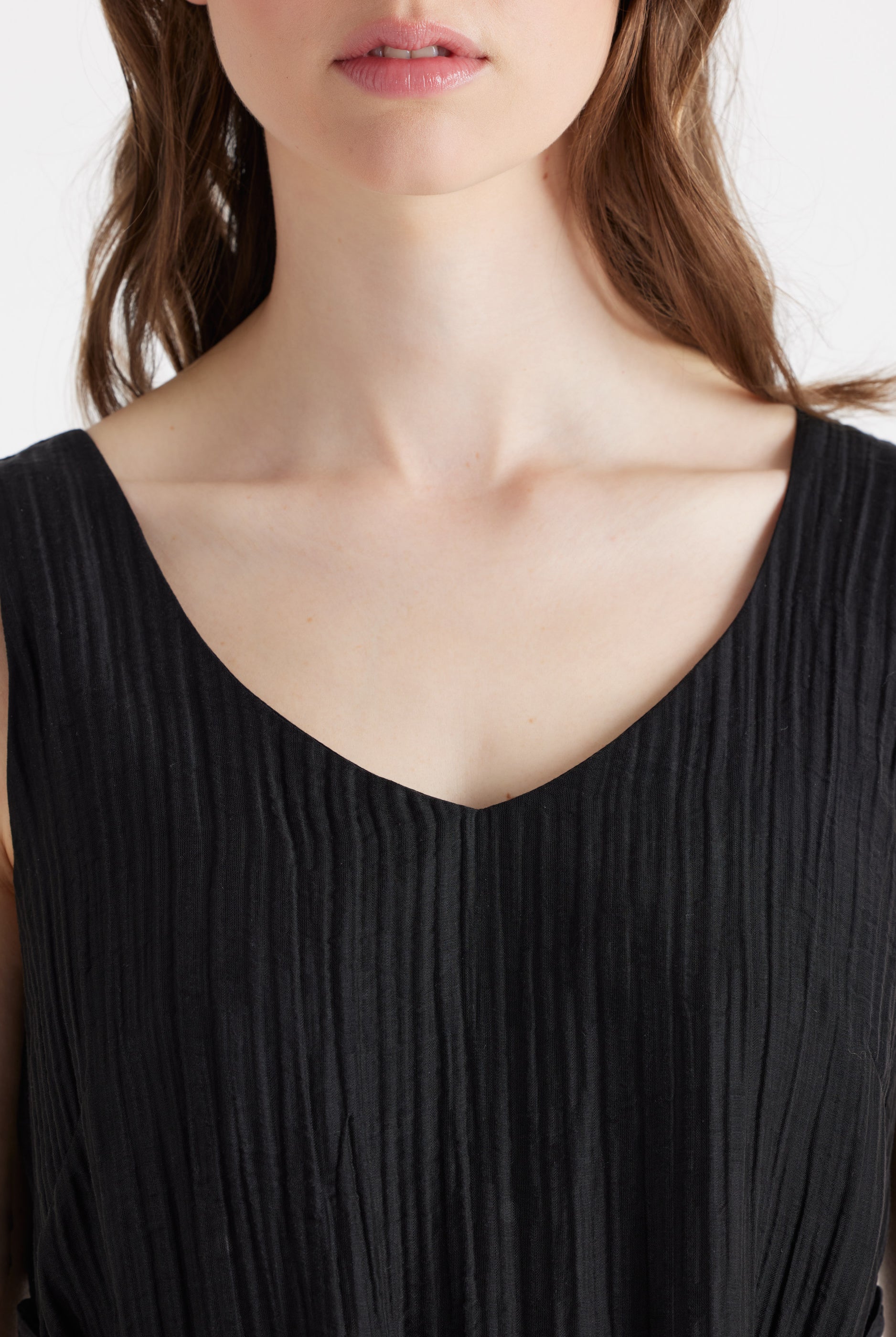 Gerades Midi - Kleid NATAVA aus Viskose - Lyocell - Mix - FOX'S - Fashion