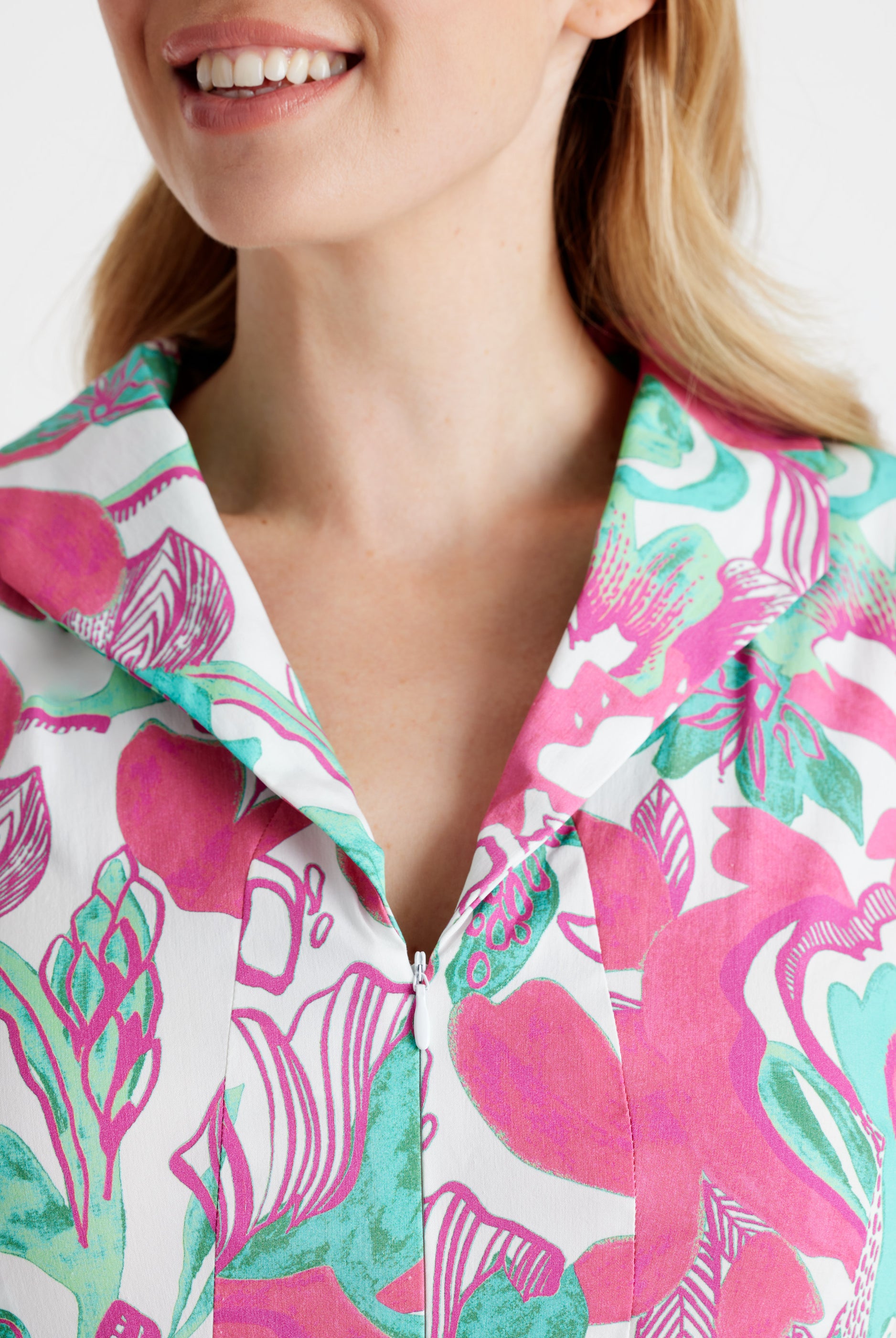 Tailliertes Kleid UDAXI aus Bio - Baumwolle - FOX'S - Fashion