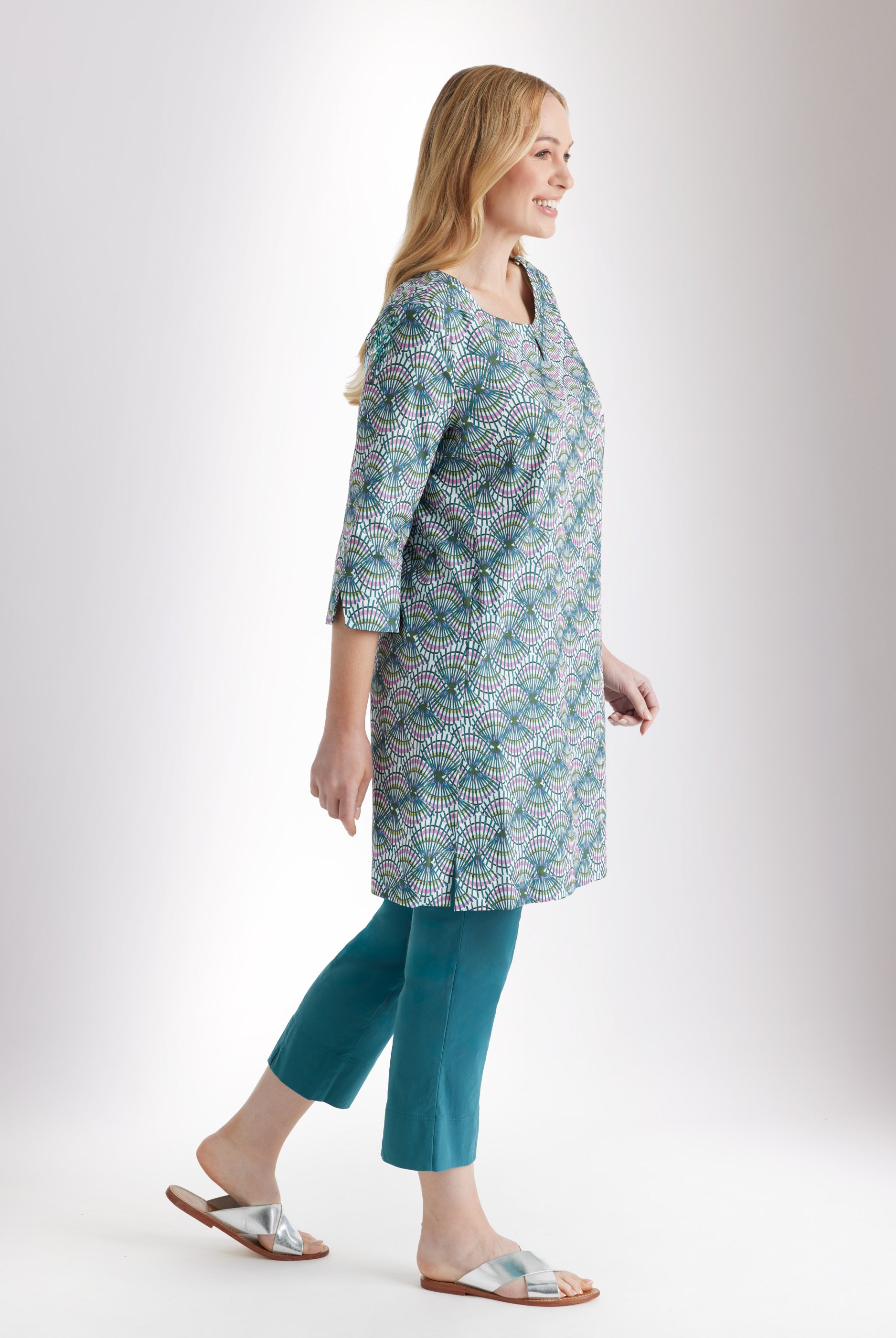 Taillierte Tunika UKUNIA aus Bio - Baumwolle mit Stretch - FOX'S - Fashion