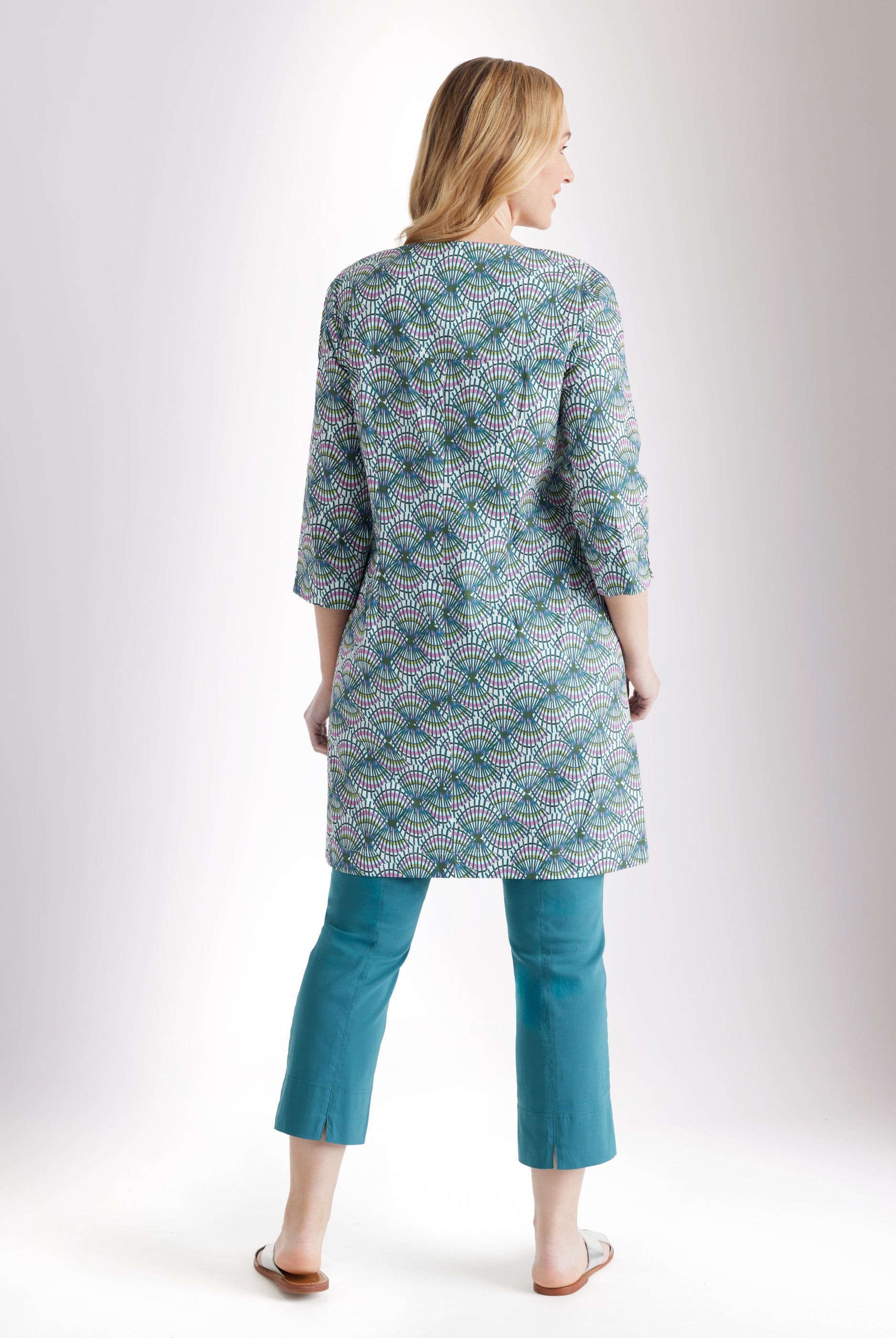 Taillierte Tunika UKUNIA aus Bio - Baumwolle mit Stretch - FOX'S - Fashion