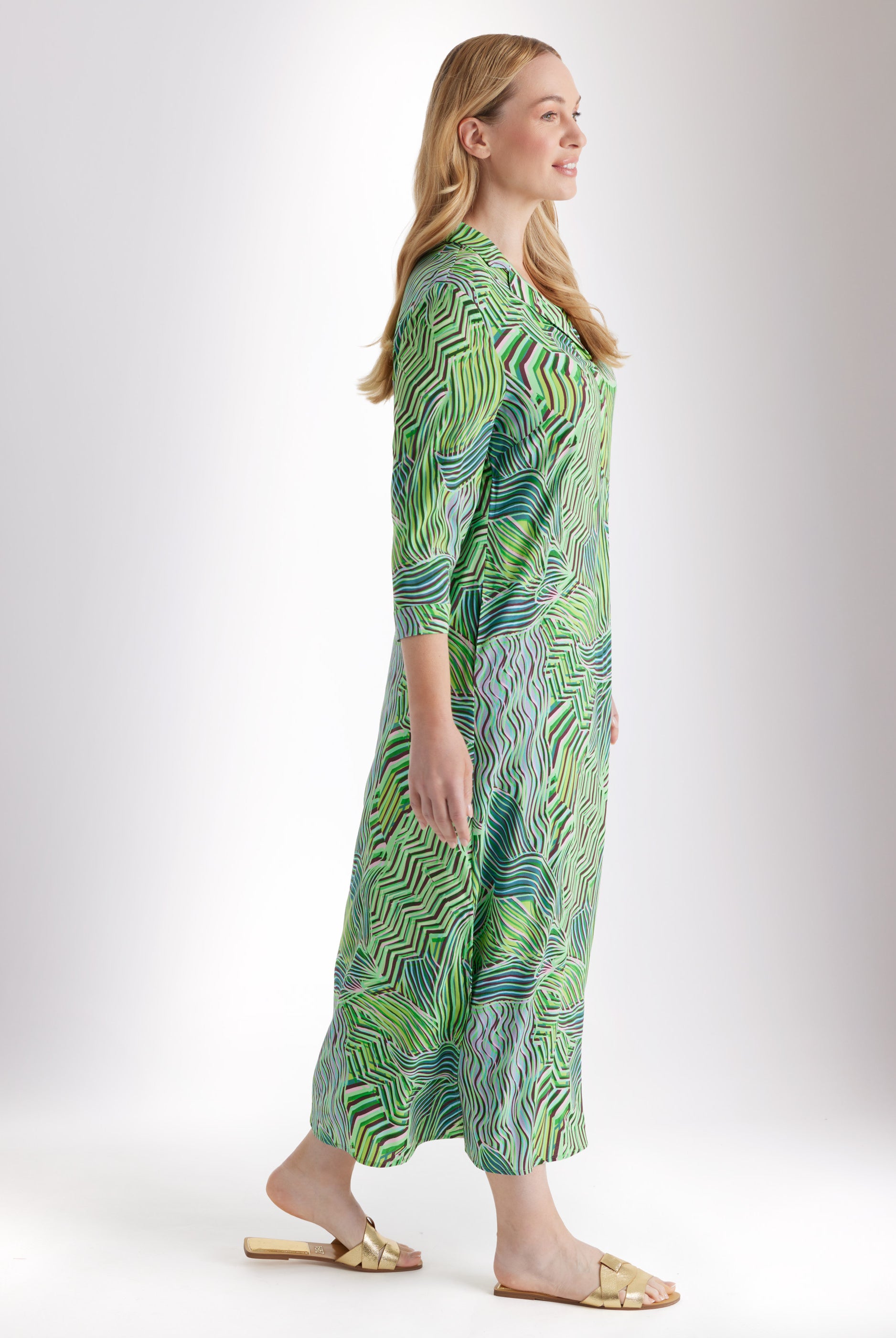 Gerades Midi - Kleid WOTALI aus Viskose - FOX'S - Fashion