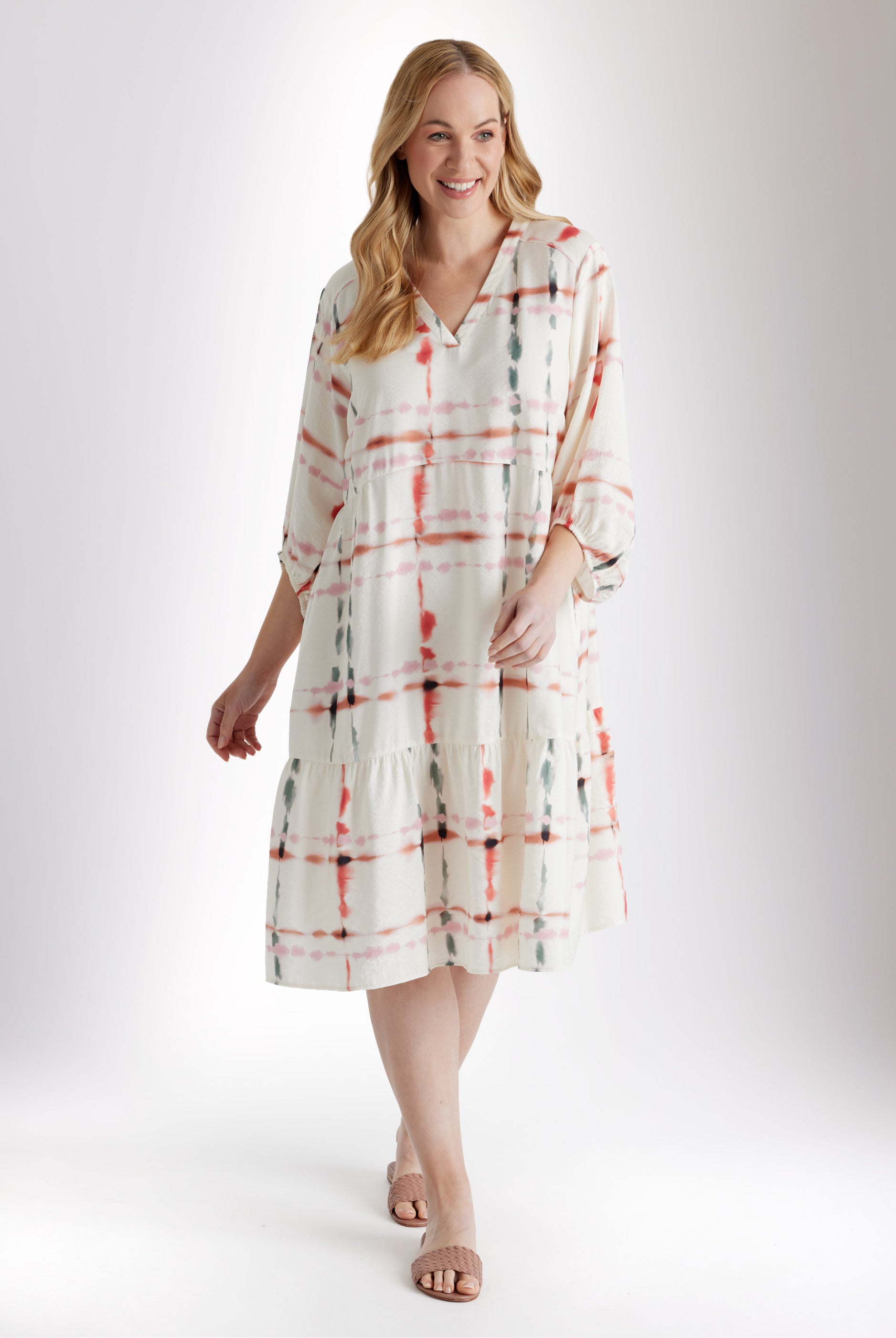 Kleid XYLONA aus Viskose - Mix in A - Linie - FOX'S - Fashion