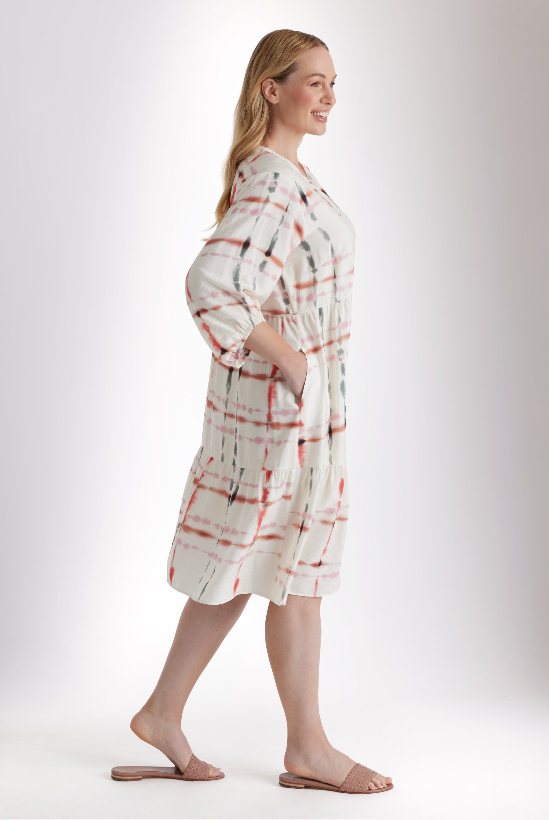 Kleid XYLONA aus Viskose - Mix in A - Linie - FOX'S - Fashion