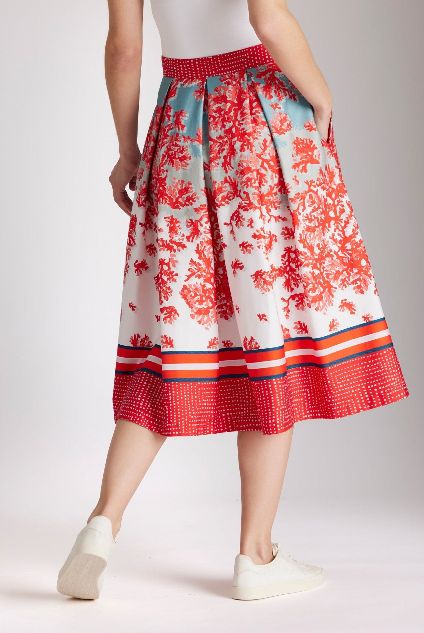 Ausgestellter Rock FAPIRO aus Bio - Baumwolle mit Reißverschluss - FOX'S - Fashion