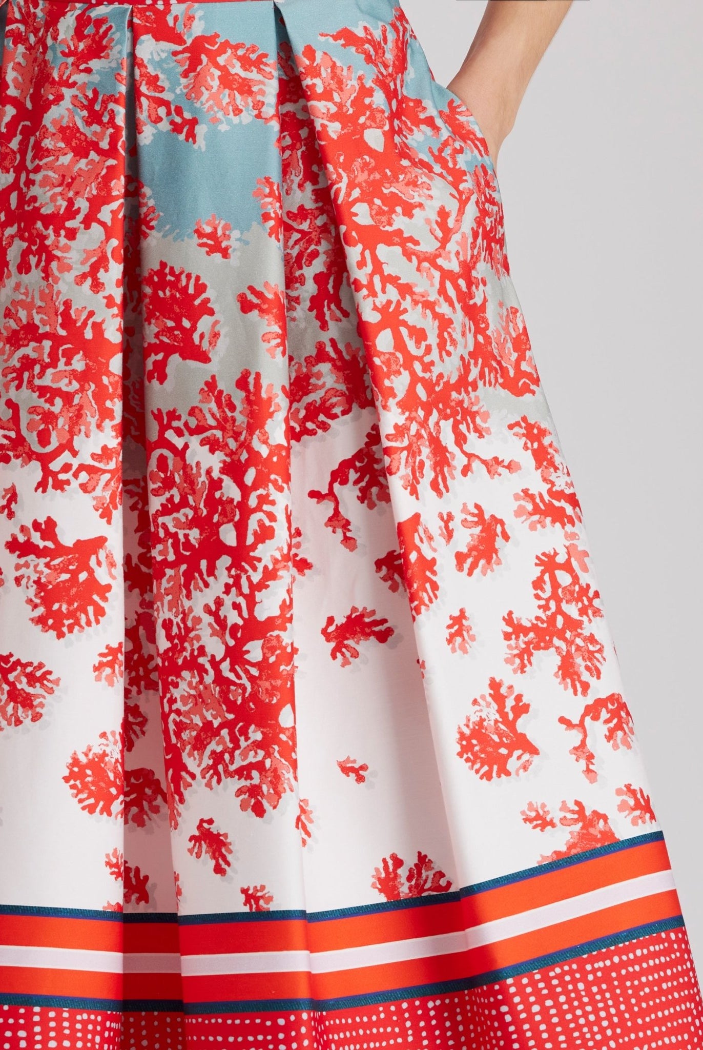 Ausgestellter Rock FAPIRO aus Bio - Baumwolle mit Reißverschluss - FOX'S - Fashion