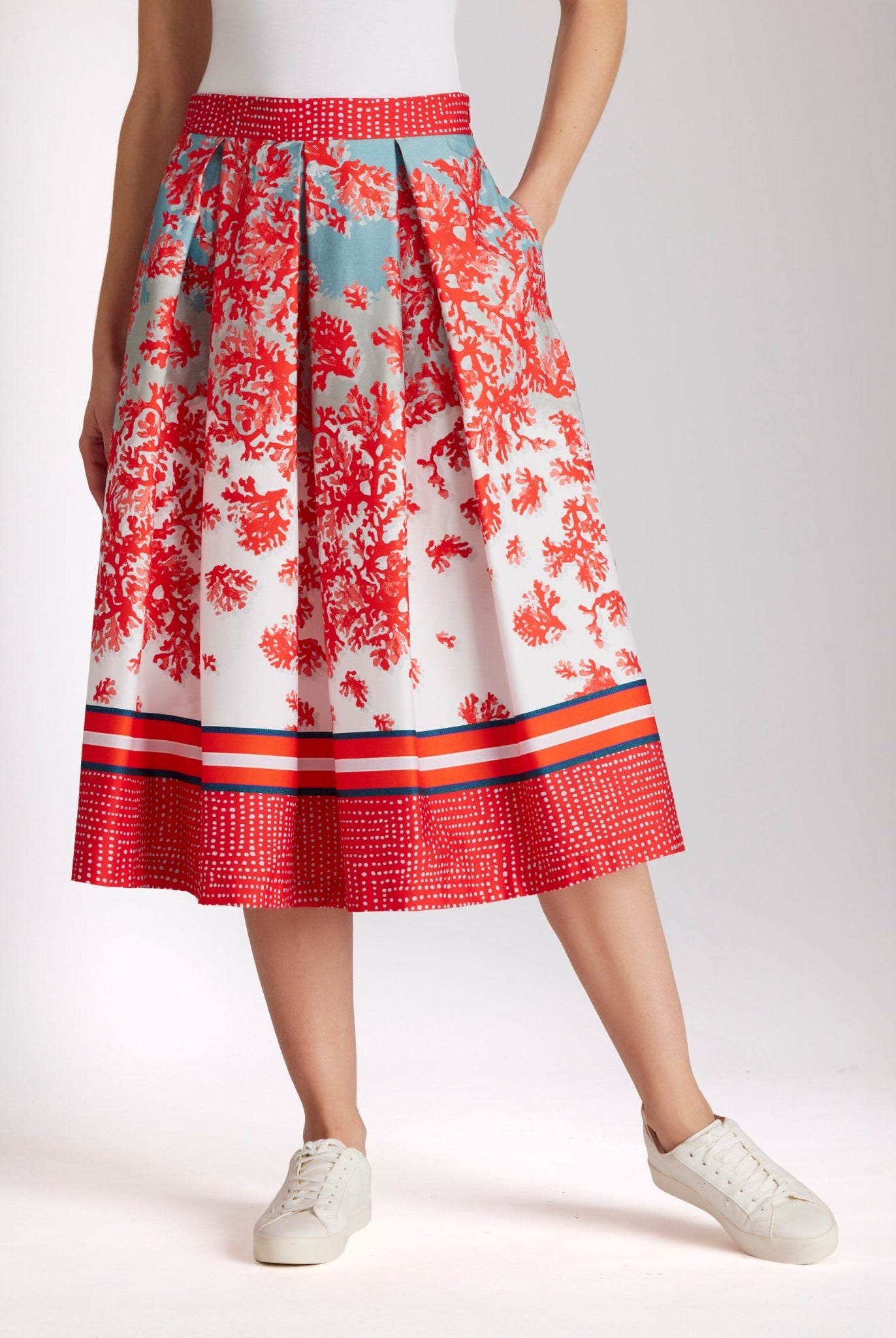 Ausgestellter Rock FAPIRO aus Bio - Baumwolle mit Reißverschluss - FOX'S - Fashion