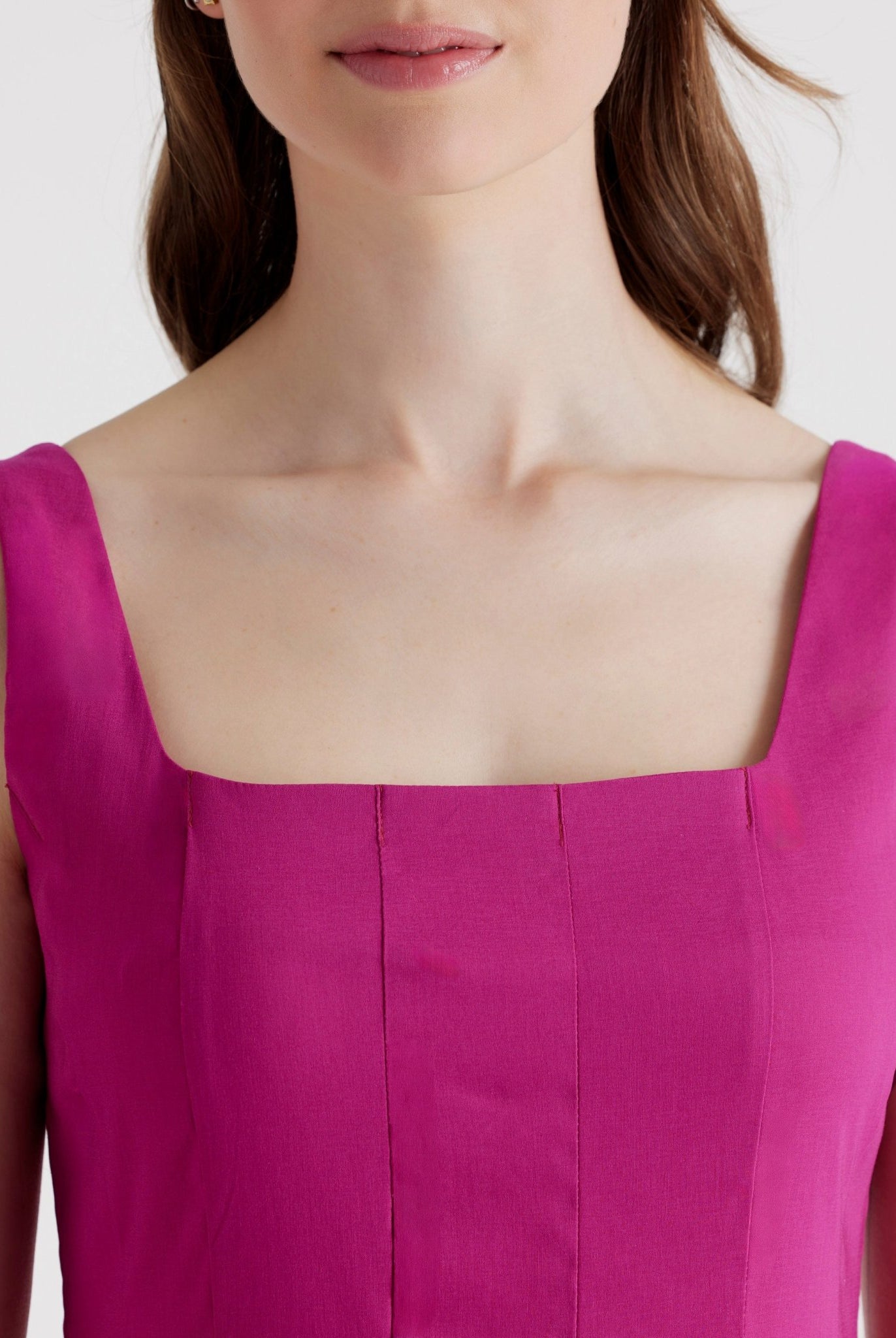 Ausgestelltes Midi - Kleid MYASHI aus Baumwollmix mit Stretch - FOX'S - Fashion