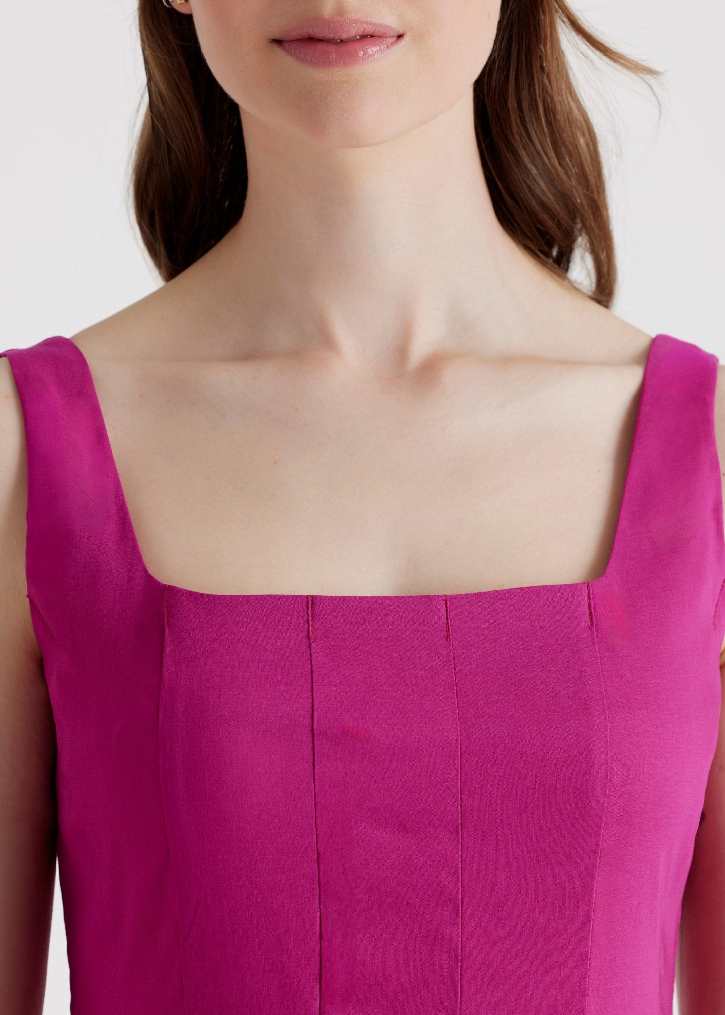 Ausgestelltes Midi - Kleid MYASHI aus Baumwollmix mit Stretch - FOX'S - Fashion