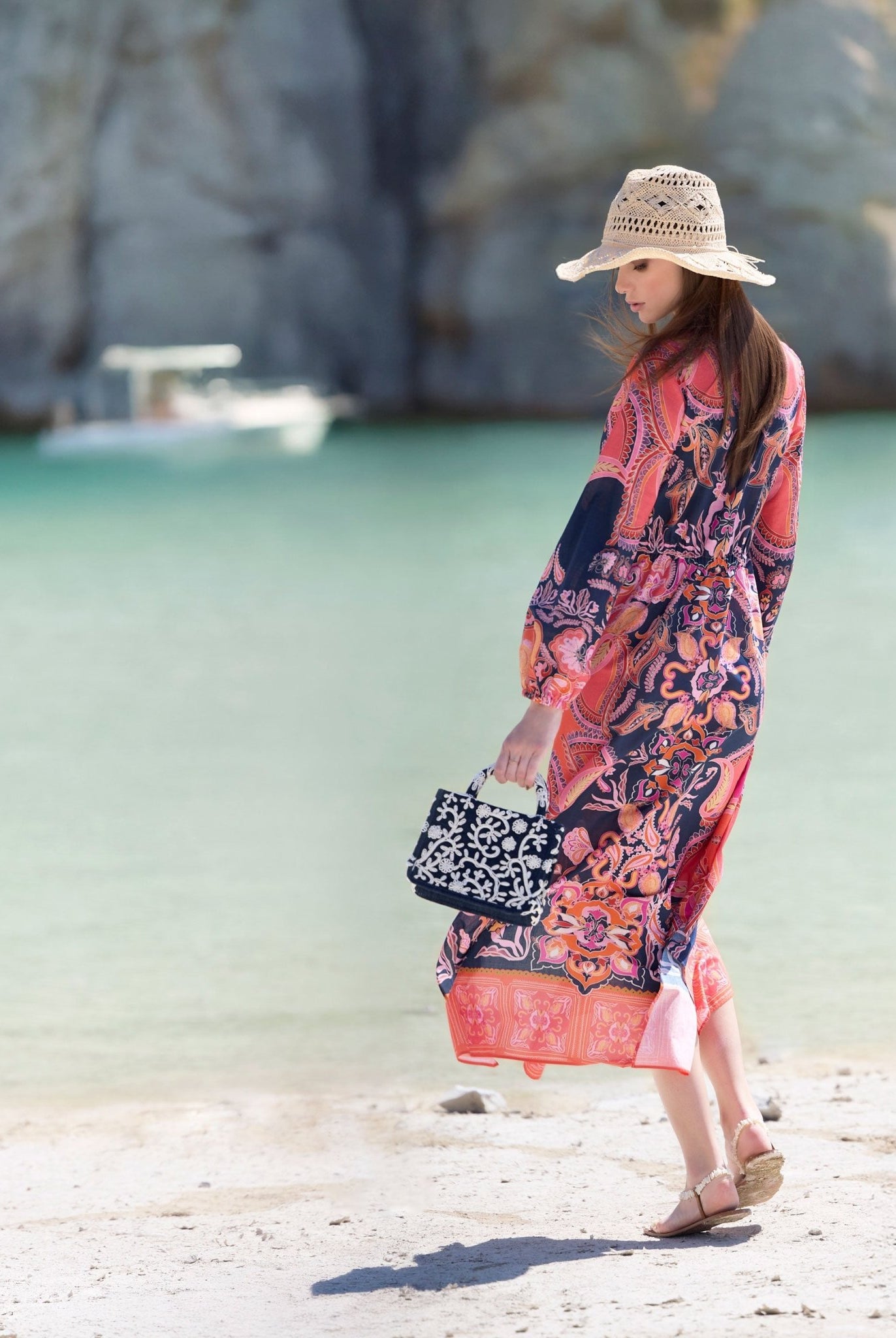 Coming Soon! Langes, tailliertes Kleid YIJE aus 100 % Baumwolle - FOX'S - Fashion