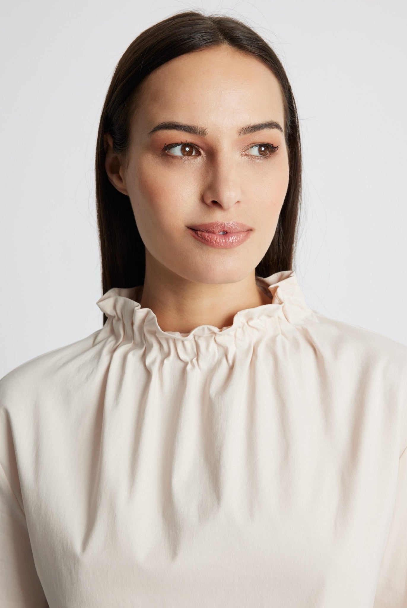 Gerade Bluse BLYNA aus leichtem Baumwoll-Mix mit Stretch - FOX'S-Fashion