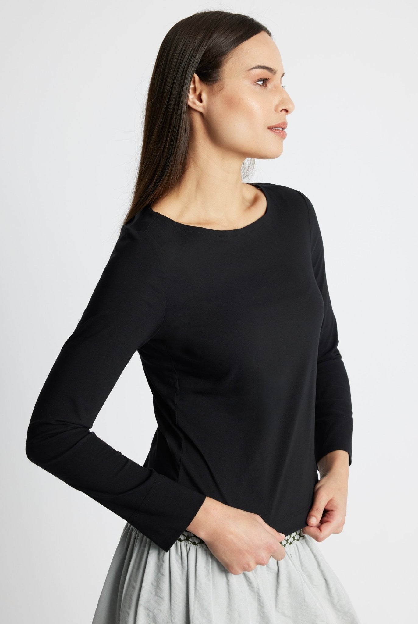Gerade Bluse BONIUS aus leichtem Baumwoll-Mix mit Stretch - FOX'S-Fashion