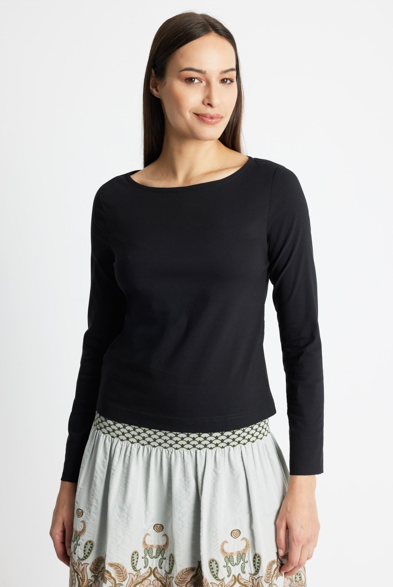 Gerade Bluse BONIUS aus leichtem Baumwoll-Mix mit Stretch - FOX'S-Fashion