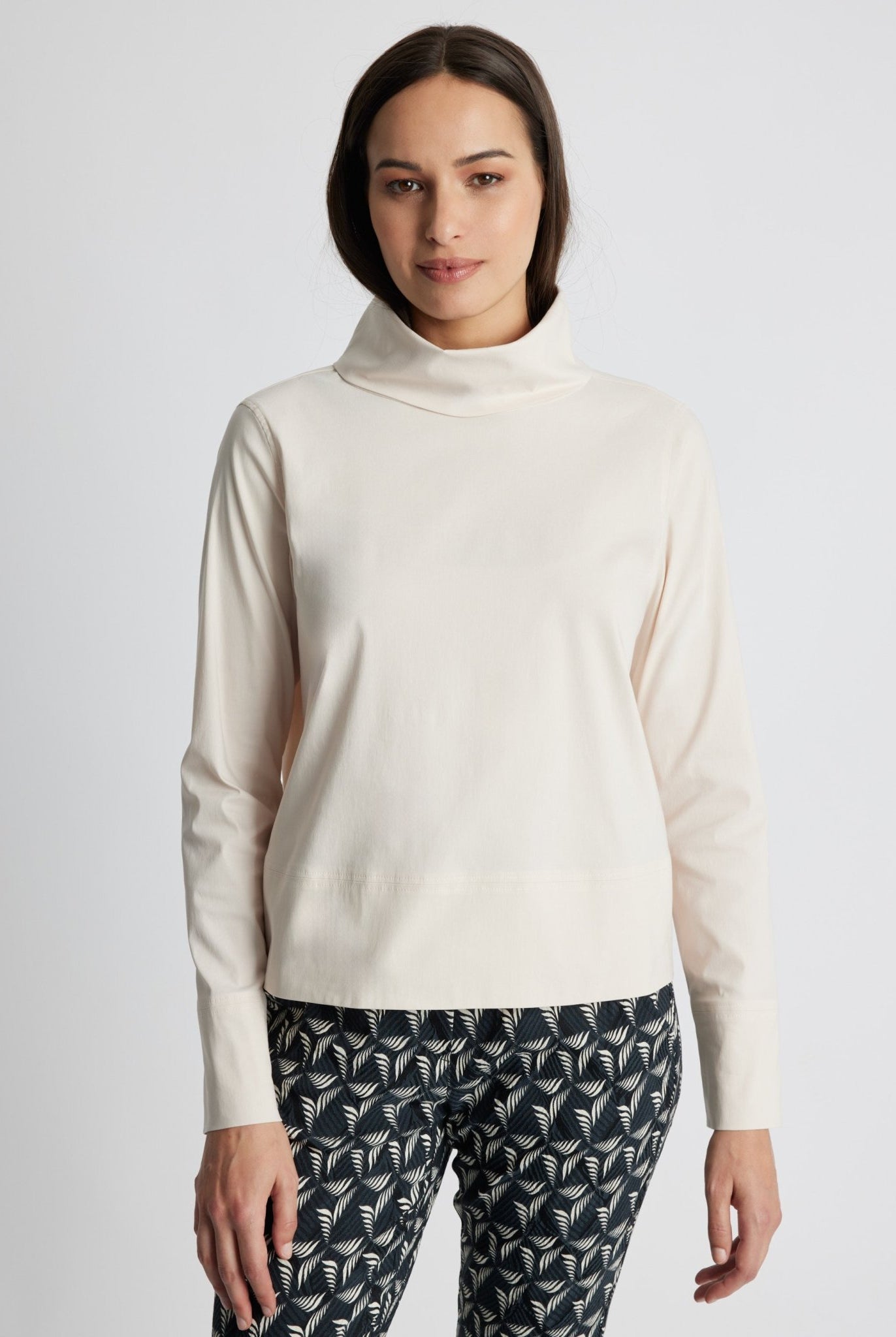 Gerade Bluse BRIZCO aus leichtem Baumwoll-Mix mit Stretch - FOX'S-Fashion