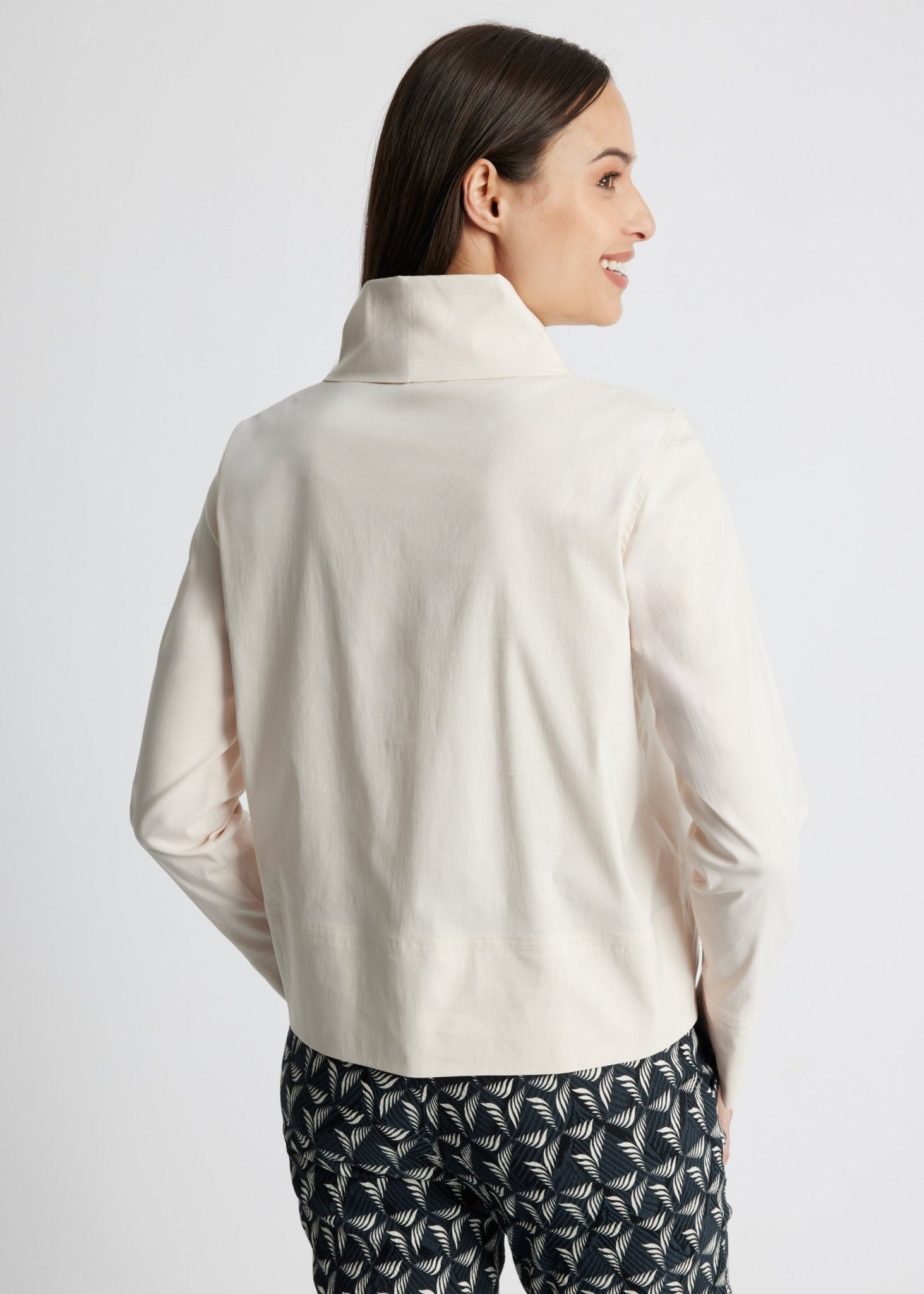 Gerade Bluse BRIZCO aus leichtem Baumwoll-Mix mit Stretch - FOX'S-Fashion