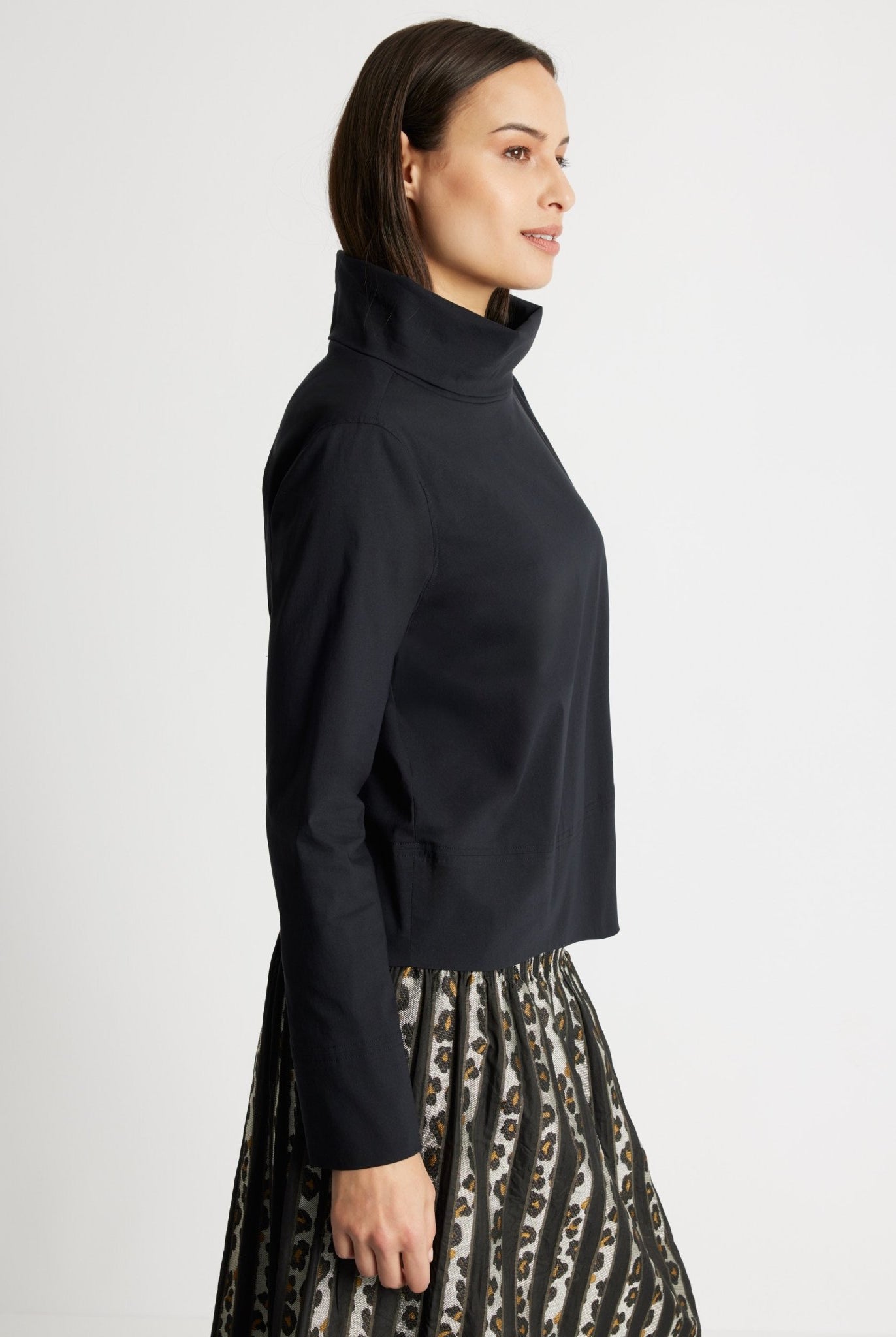 Gerade Bluse BRIZCO aus leichtem Baumwoll-Mix mit Stretch - FOX'S-Fashion