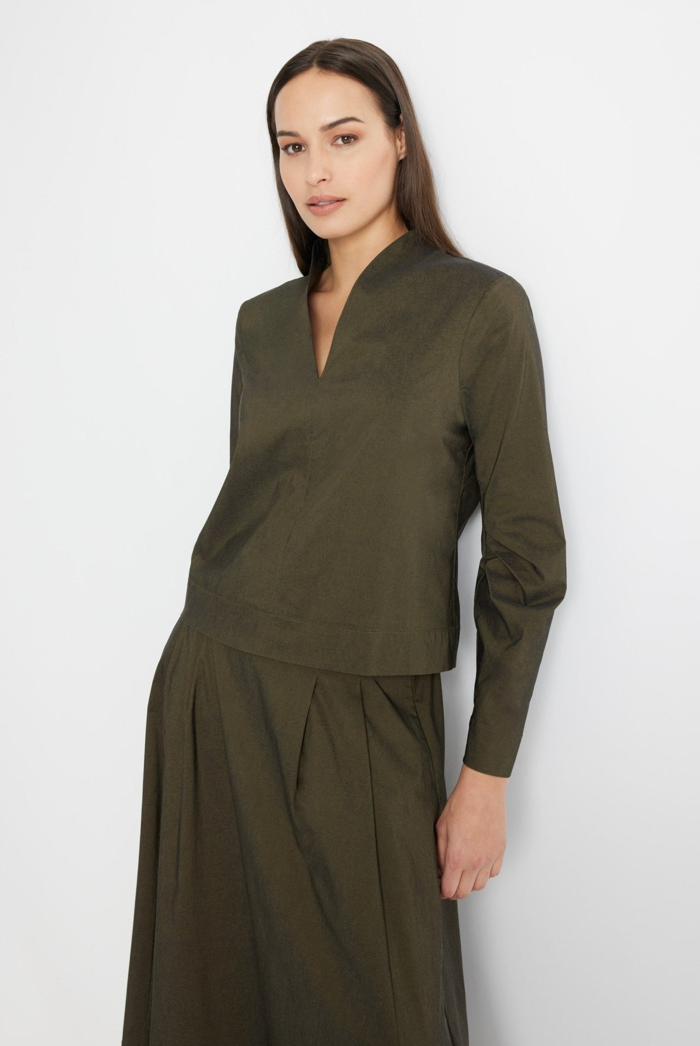 Gerade Bluse JIBRYX aus Viskose-Mix mit Stretch - FOX'S-Fashion