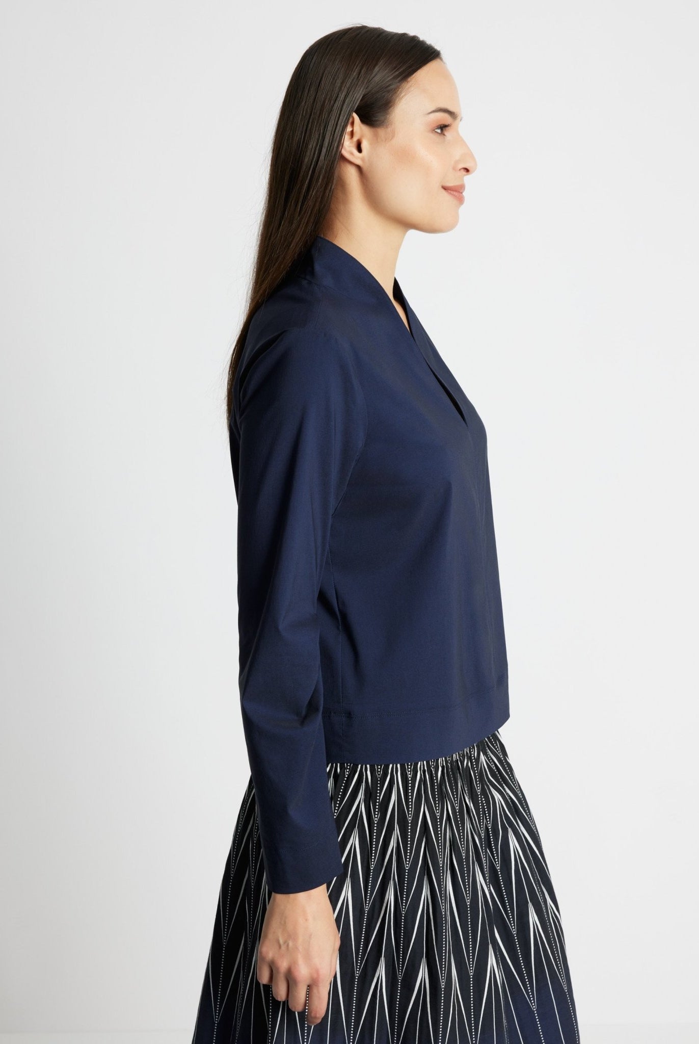 Gerade Bluse JIBRYX aus Viskose-Mix mit Stretch - FOX'S-Fashion