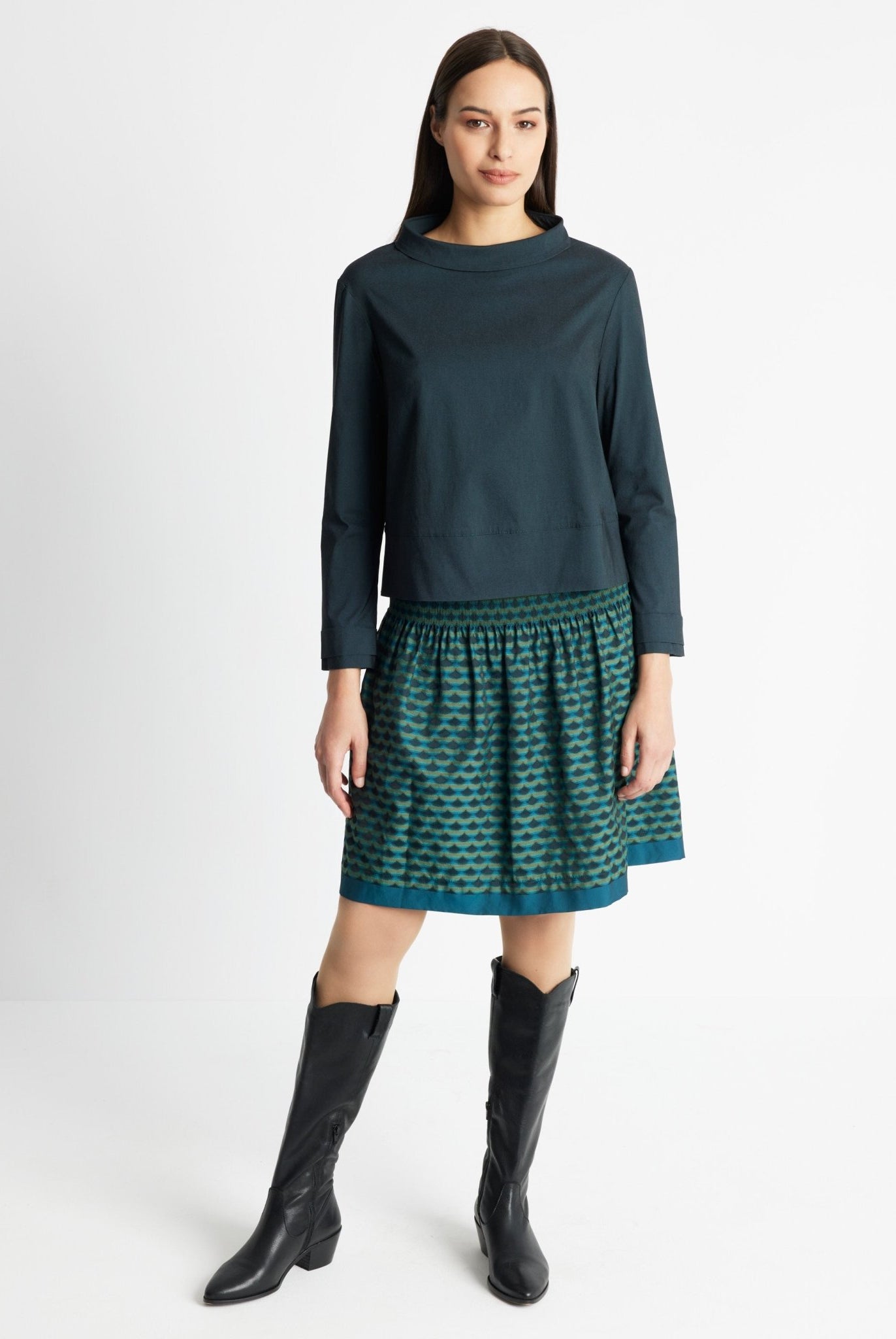 Gerade Bluse JURAMO aus Viskose-Mix mit Stretch - FOX'S-Fashion