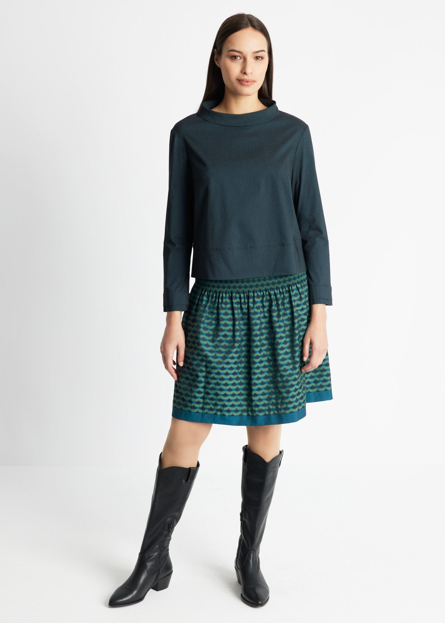 Gerade Bluse JURAMO aus Viskose-Mix mit Stretch - FOX'S-Fashion