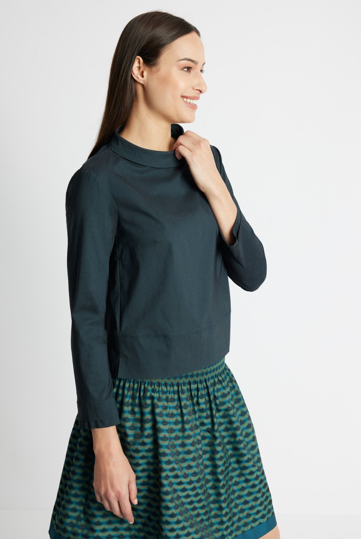 Gerade Bluse JURAMO aus Viskose-Mix mit Stretch - FOX'S-Fashion