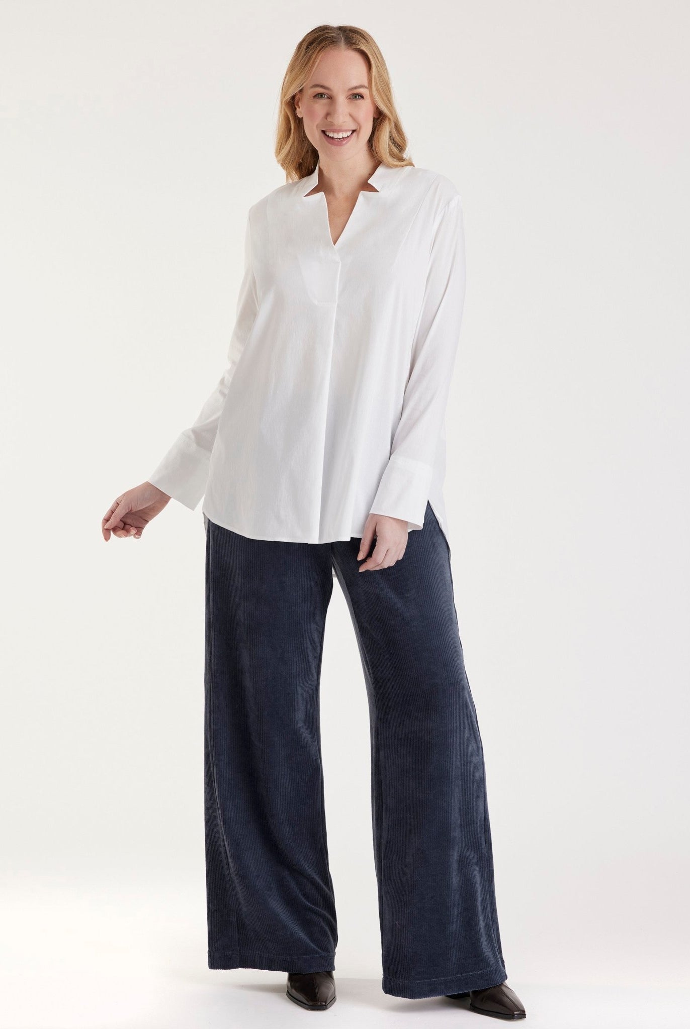 Gerade Hose WACORHO aus Baumwoll - Cord - FOX'S - Fashion