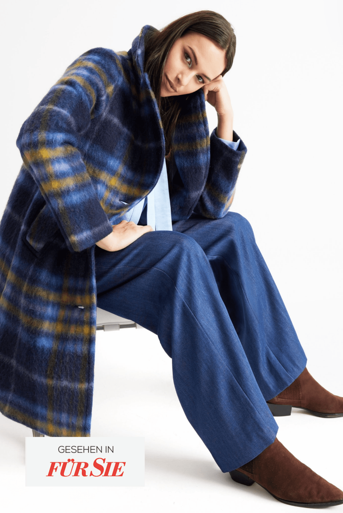 Gerader Mantel KARORA aus Schurwolle - FOX'S-Fashion