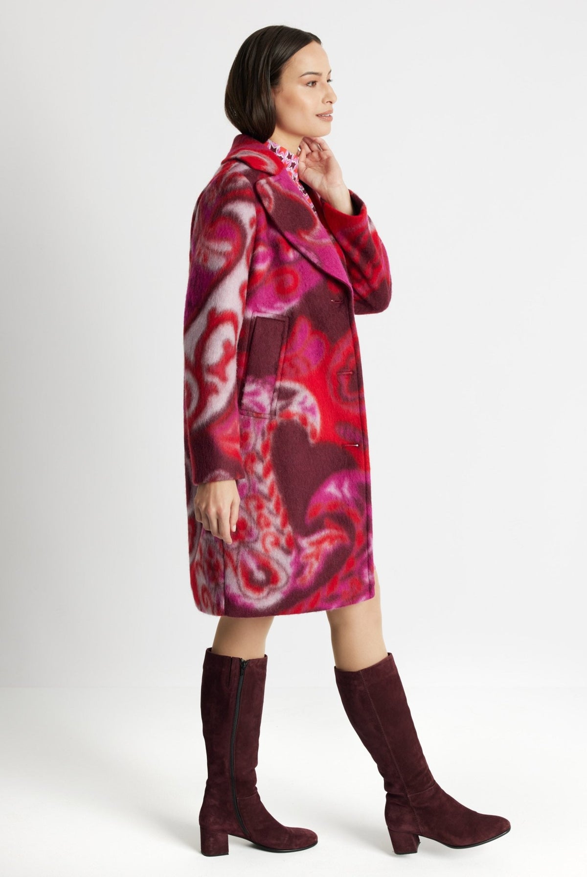 Gerader Mantel KUPURA aus Schurwolle - FOX'S-Fashion