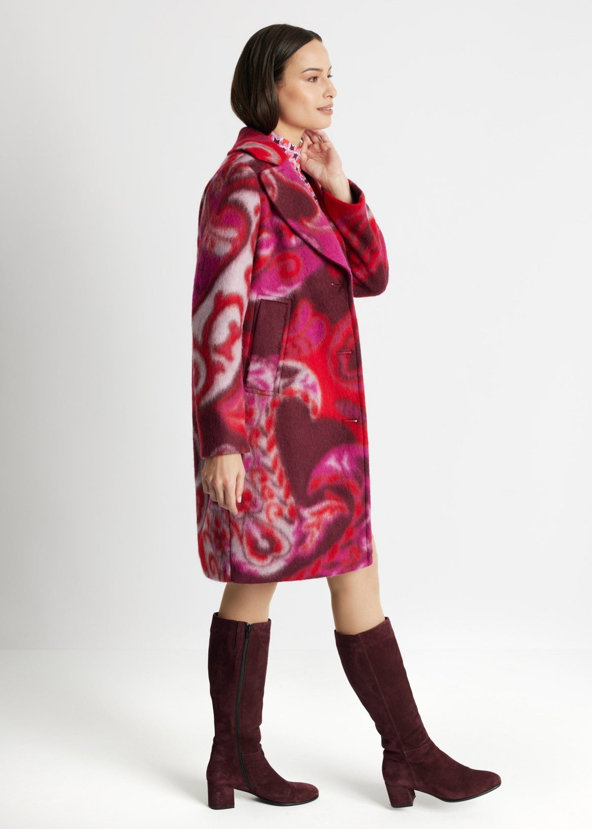 Gerader Mantel KUPURA aus Schurwolle - FOX'S-Fashion