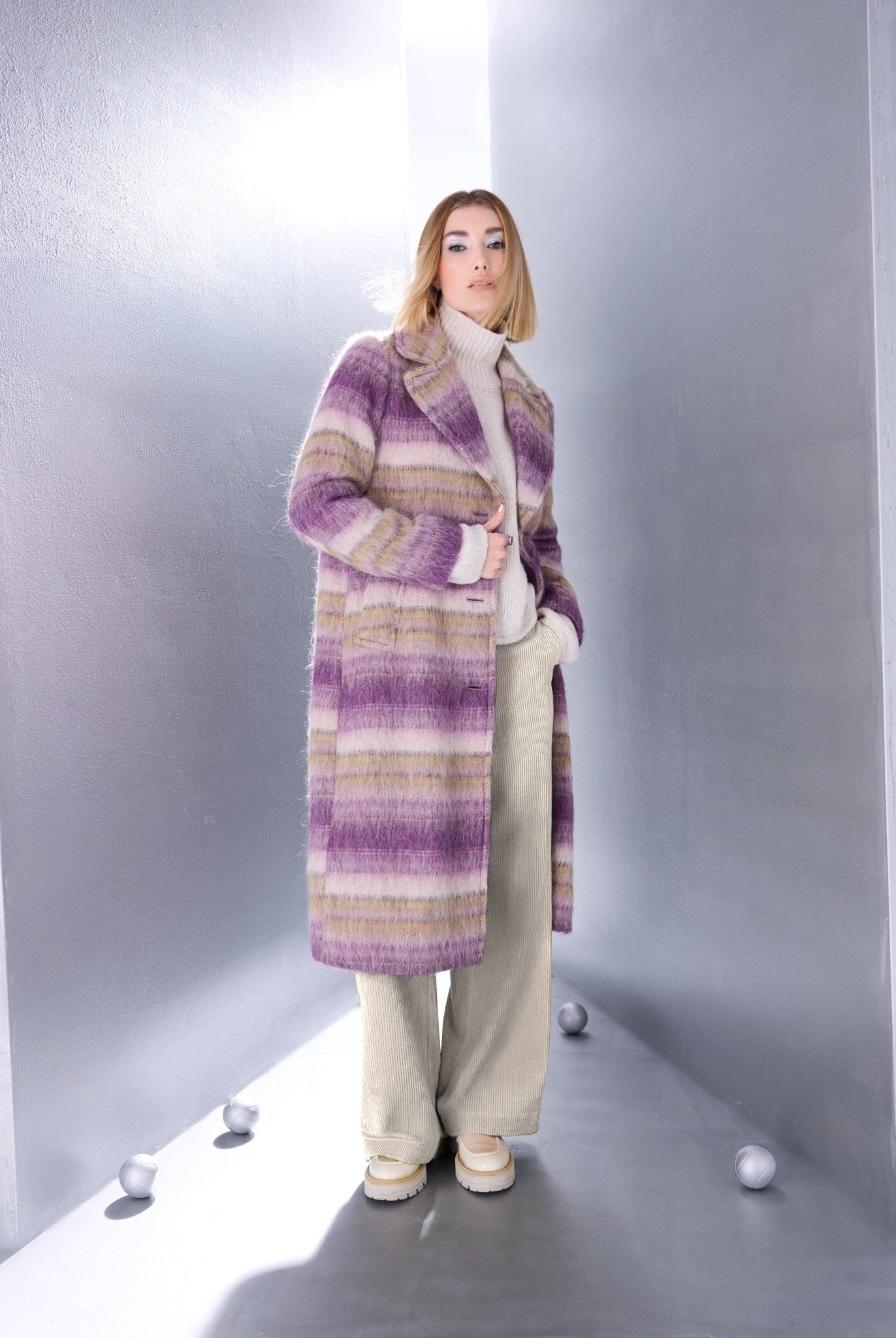 Gerader Mantel MIPRA aus Woll-Mix - FOX'S-Fashion