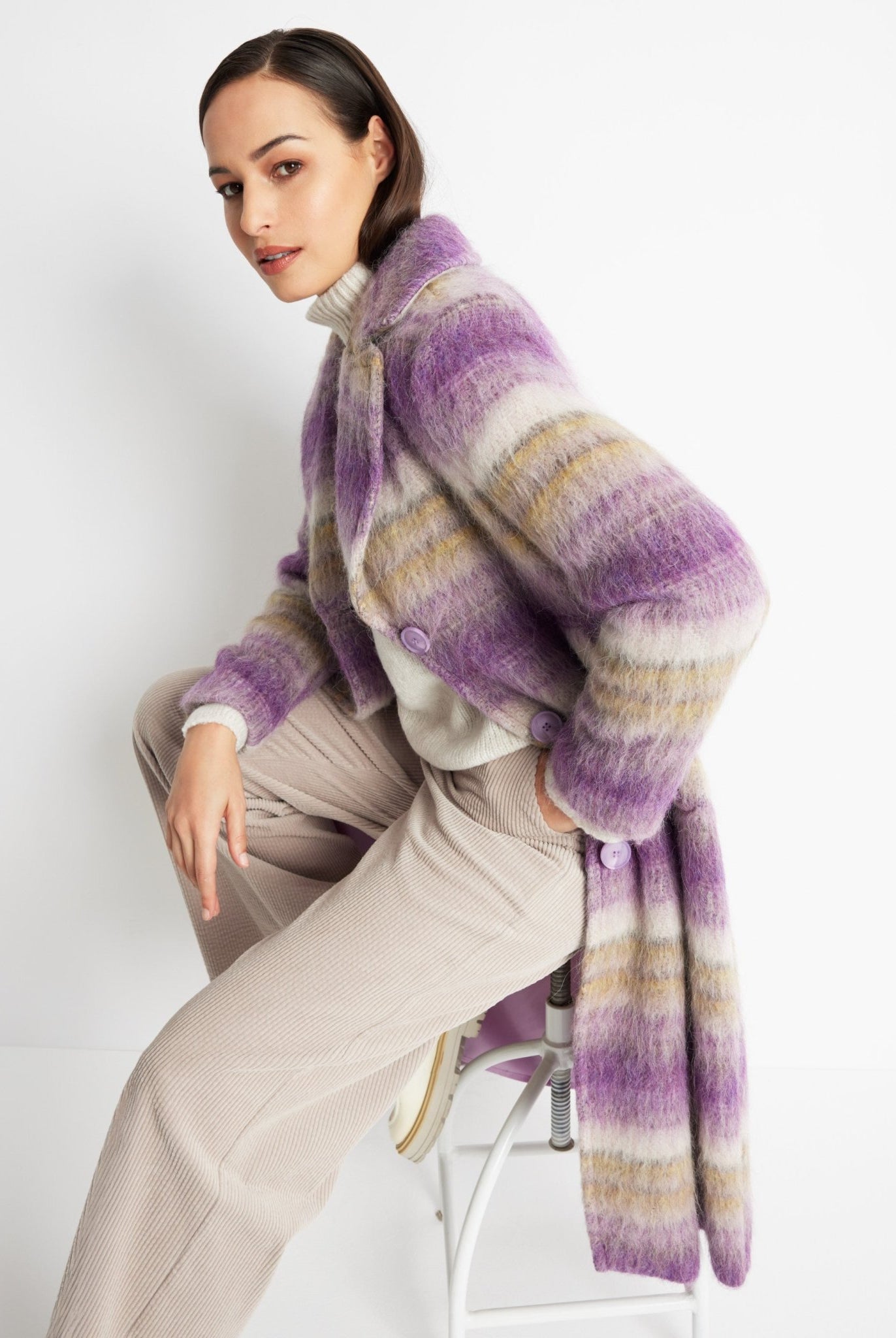 Gerader Mantel MIPRA aus Woll-Mix - FOX'S-Fashion