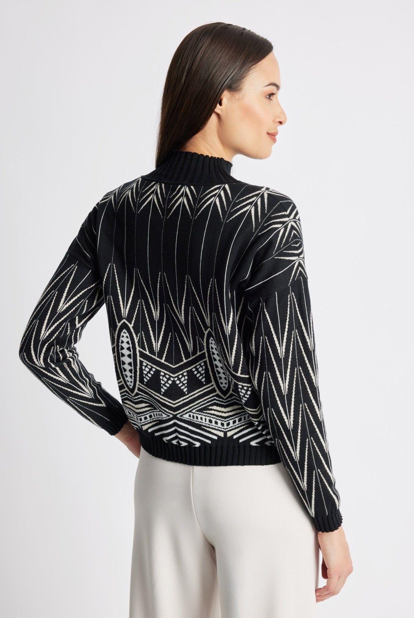 Gerader Strickpullover DARIBO aus Baumwoll-Mix - FOX'S-Fashion