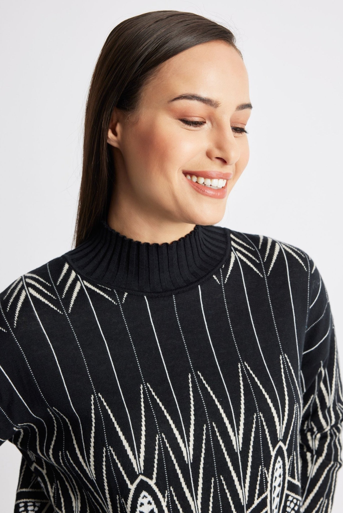 Gerader Strickpullover DARIBO aus Baumwoll-Mix - FOX'S-Fashion