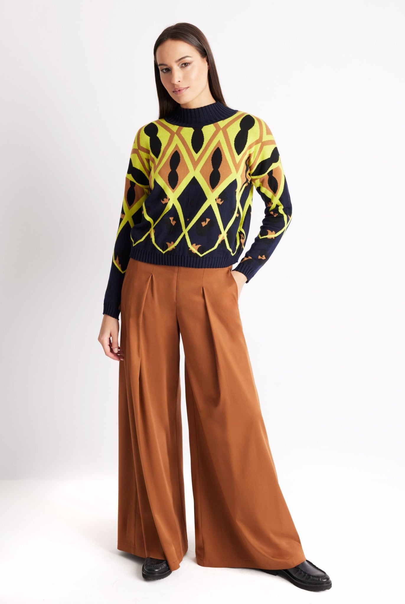 Gerader Strickpullover DARIBO aus Baumwoll-Mix - FOX'S-Fashion