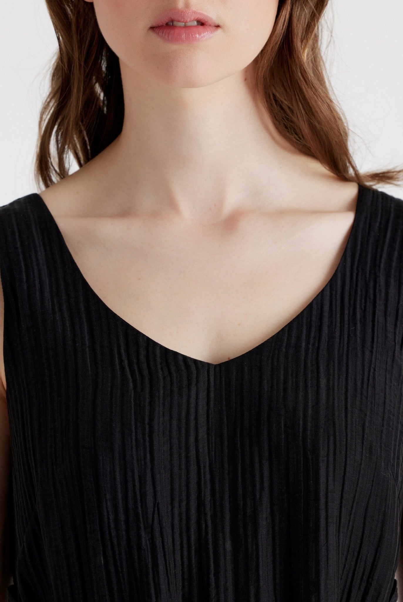 Gerades Midi - Kleid NATAVA aus Viskose - Lyocell - Mix - FOX'S - Fashion