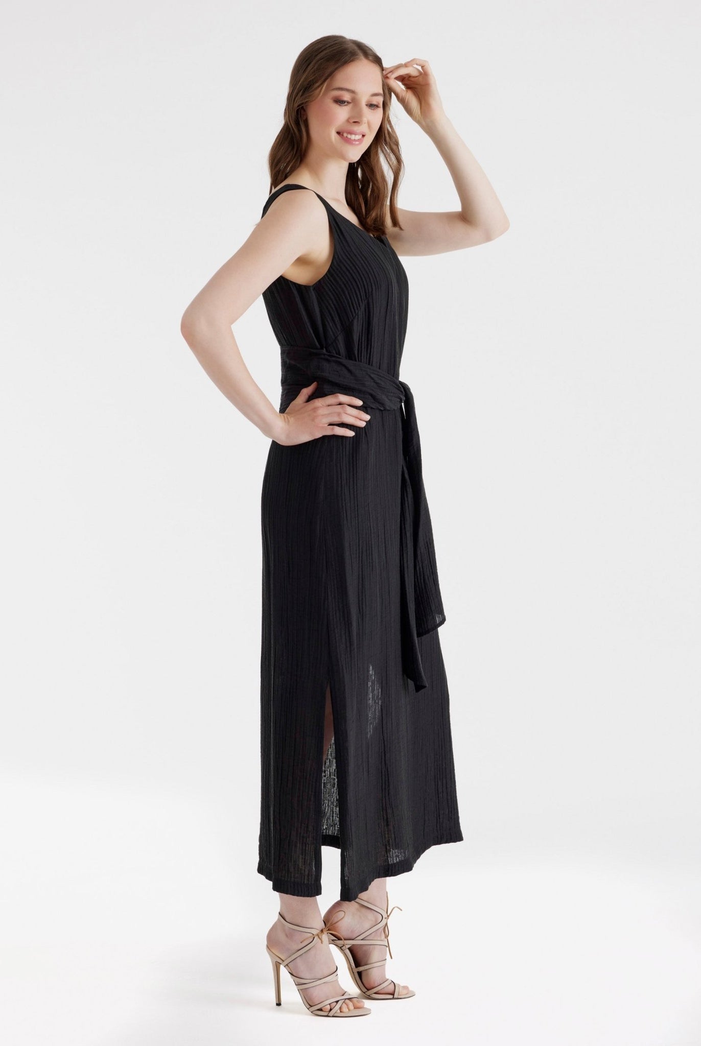 Gerades Midi - Kleid NATAVA aus Viskose - Lyocell - Mix - FOX'S - Fashion