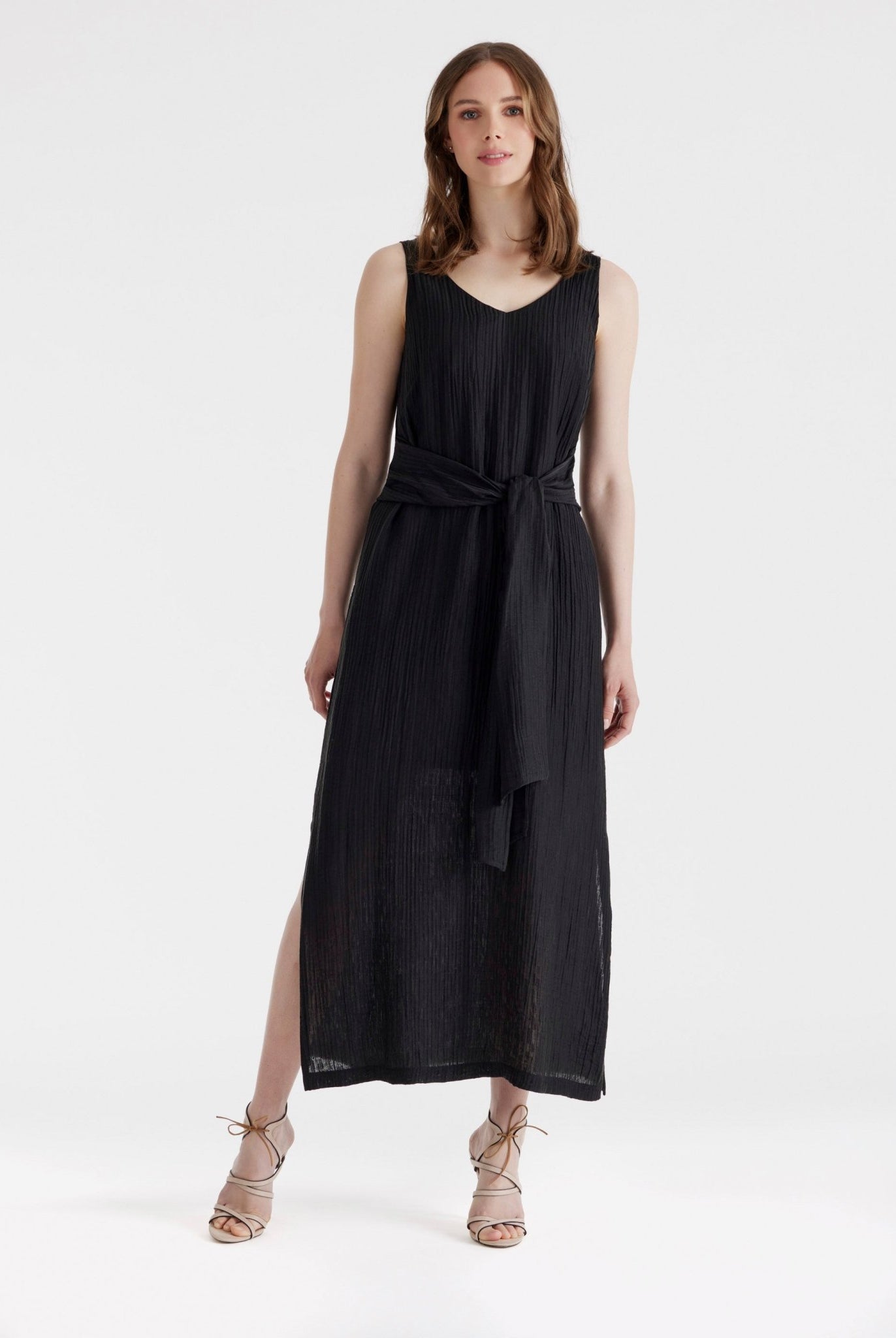 Gerades Midi - Kleid NATAVA aus Viskose - Lyocell - Mix - FOX'S - Fashion