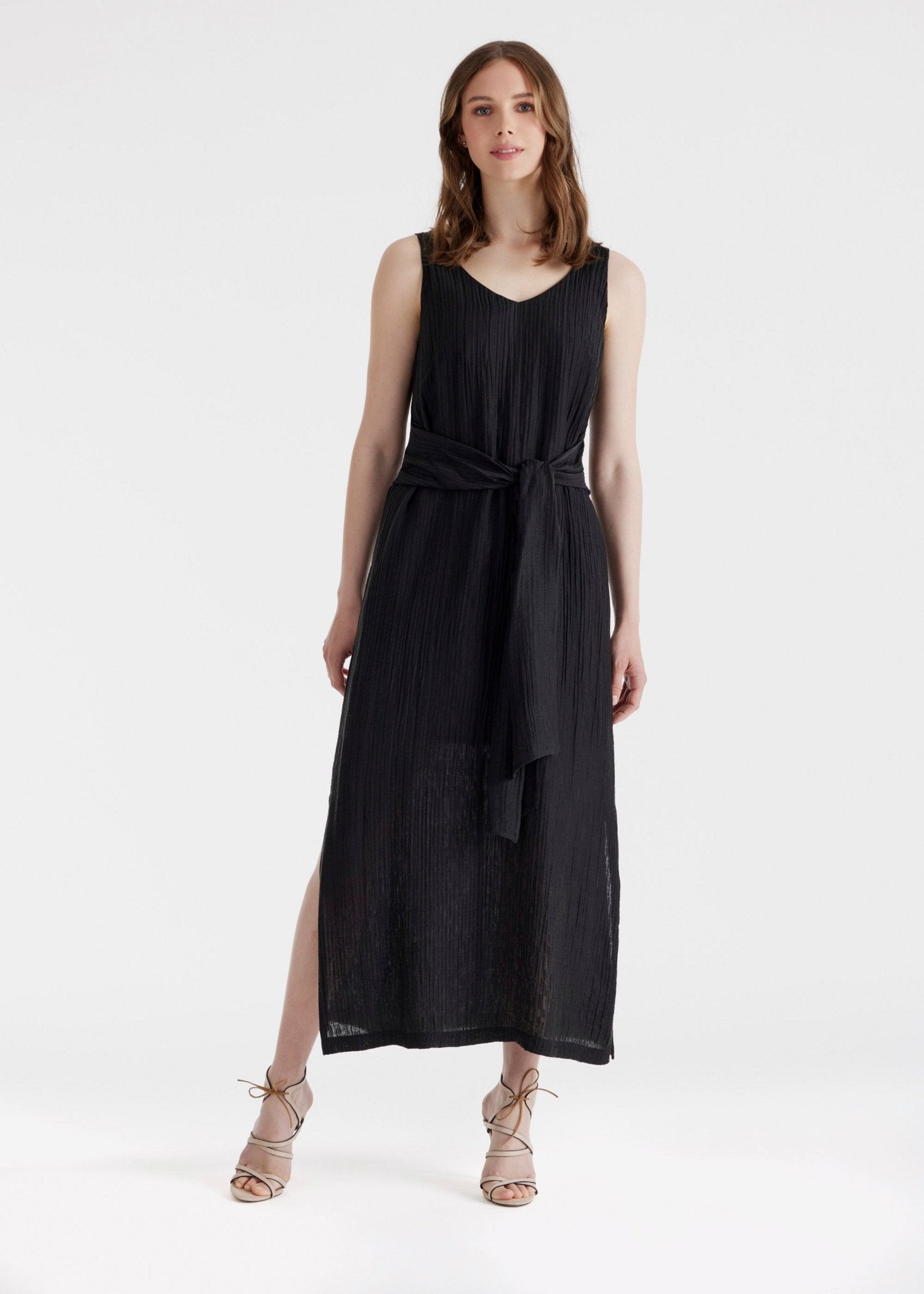 Gerades Midi - Kleid NATAVA aus Viskose - Lyocell - Mix - FOX'S - Fashion