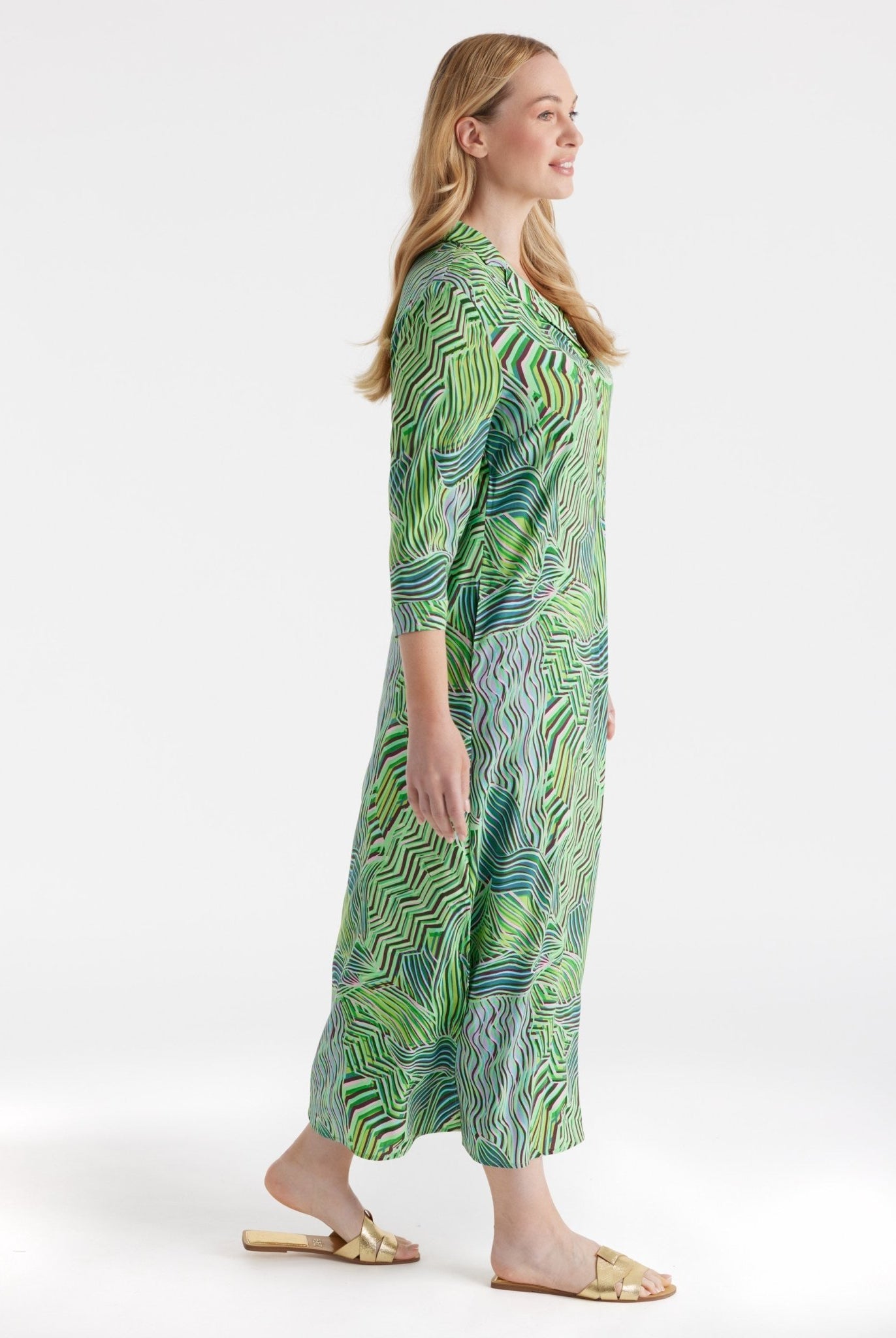 Gerades Midi - Kleid WOTALI aus Viskose - FOX'S - Fashion