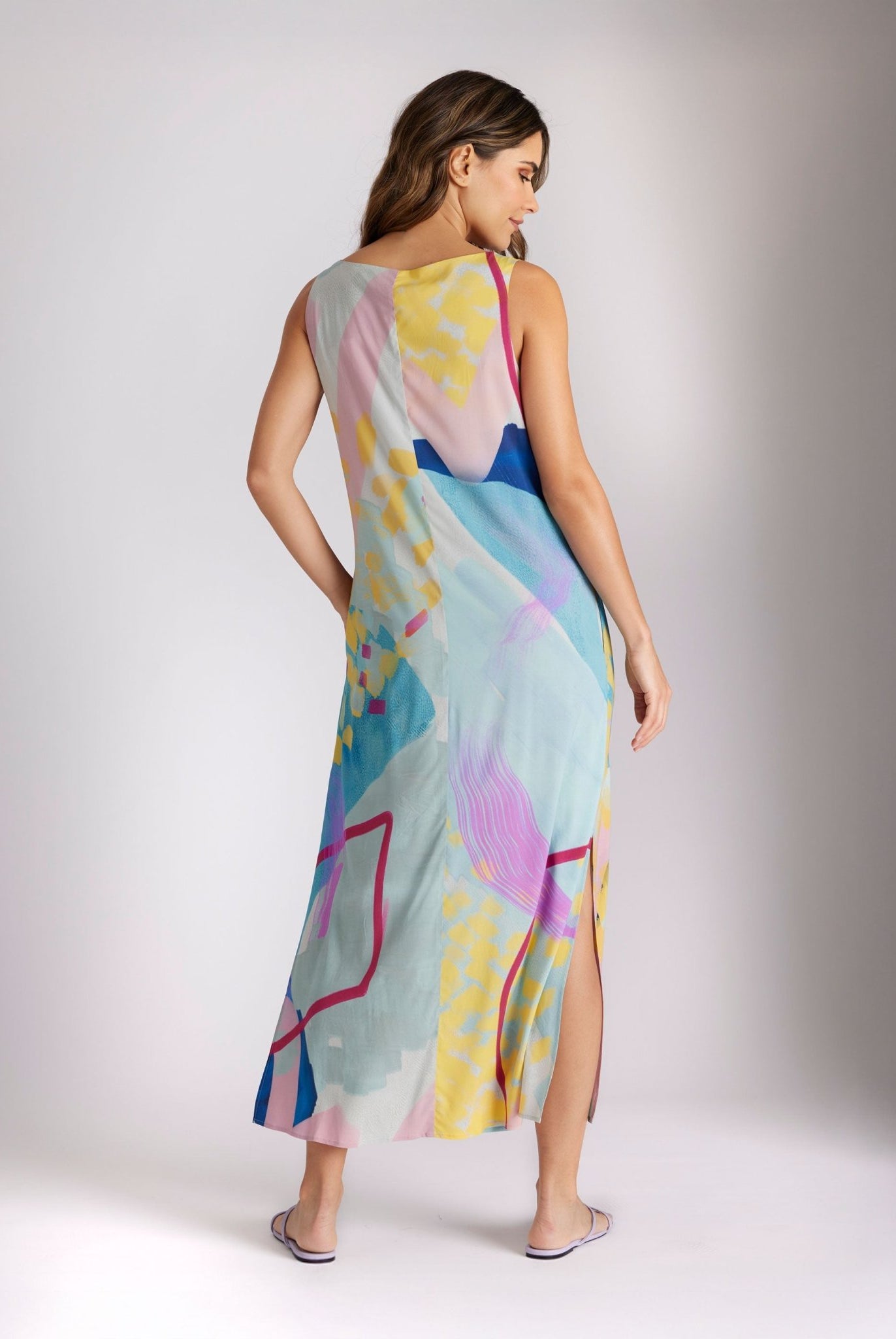 Gerades Midi - Kleid WUVITA aus Viskose - FOX'S - Fashion