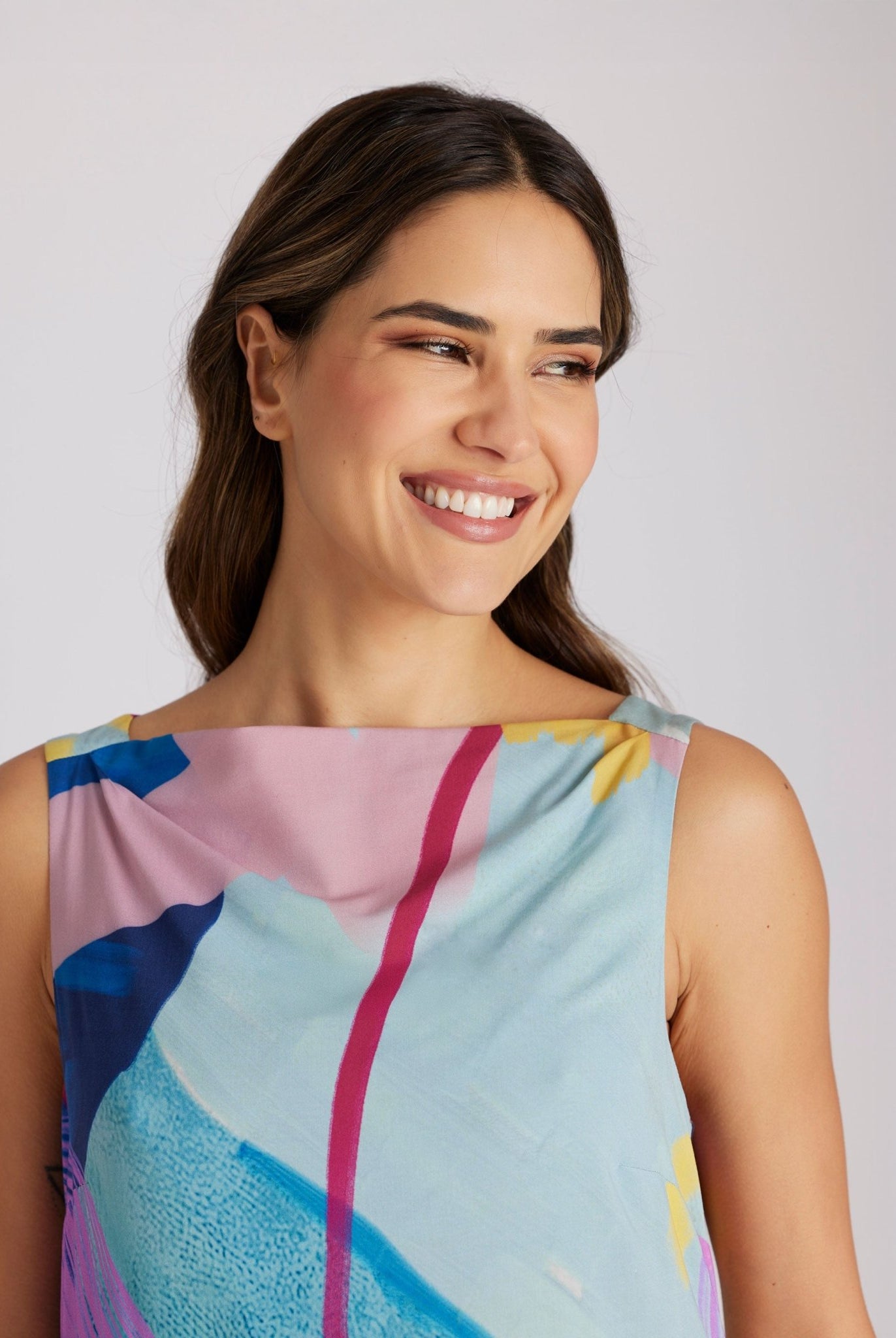 Gerades Midi - Kleid WUVITA aus Viskose - FOX'S - Fashion