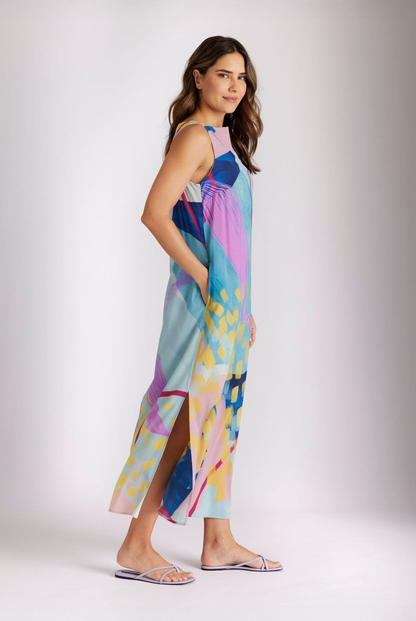 Gerades Midi - Kleid WUVITA aus Viskose - FOX'S - Fashion