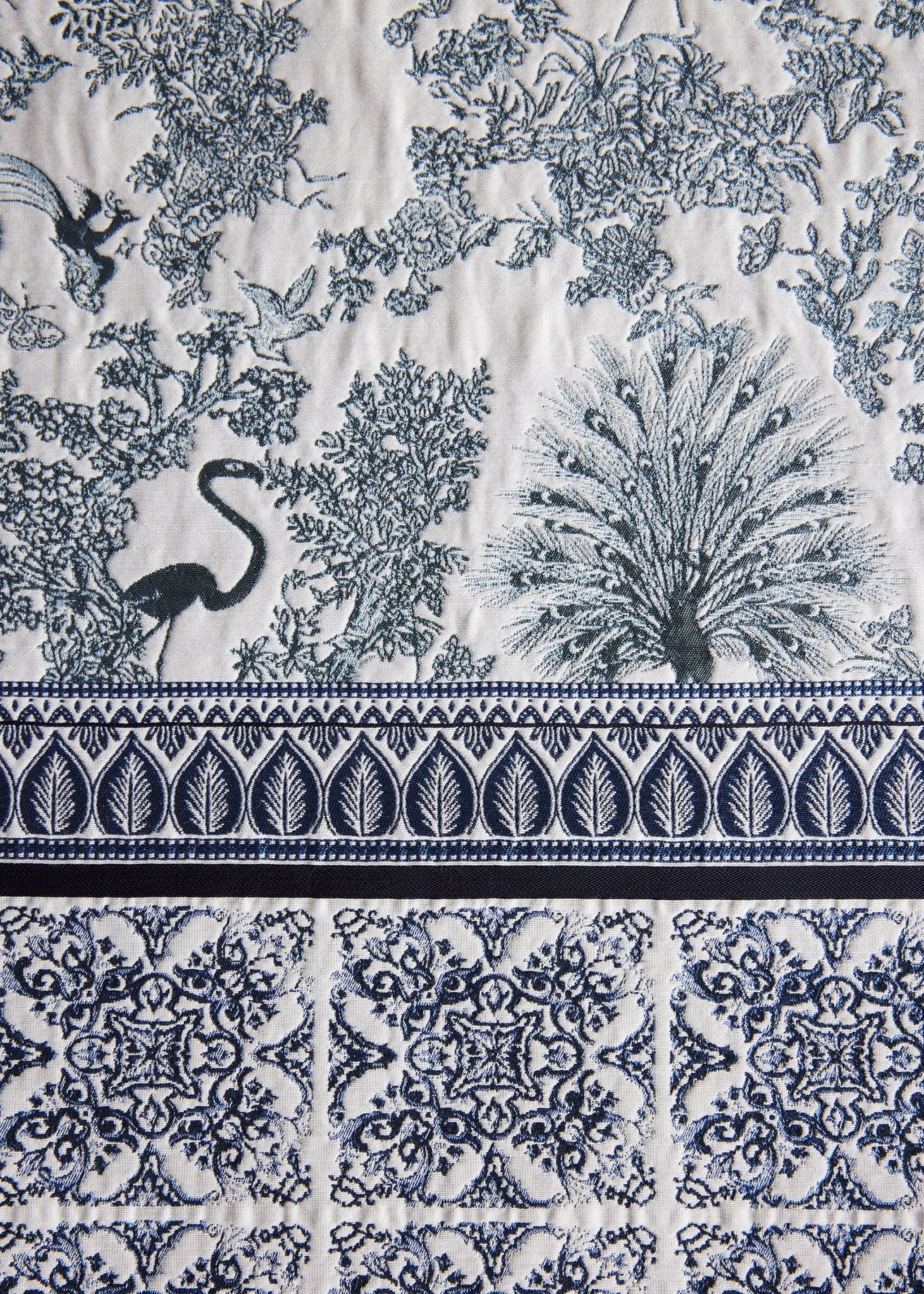 Gewebte Dekokissenhülle EVELIN in edlem Jacquard aus Baumwoll - Viskose - Mix - FOX'S - Fashion