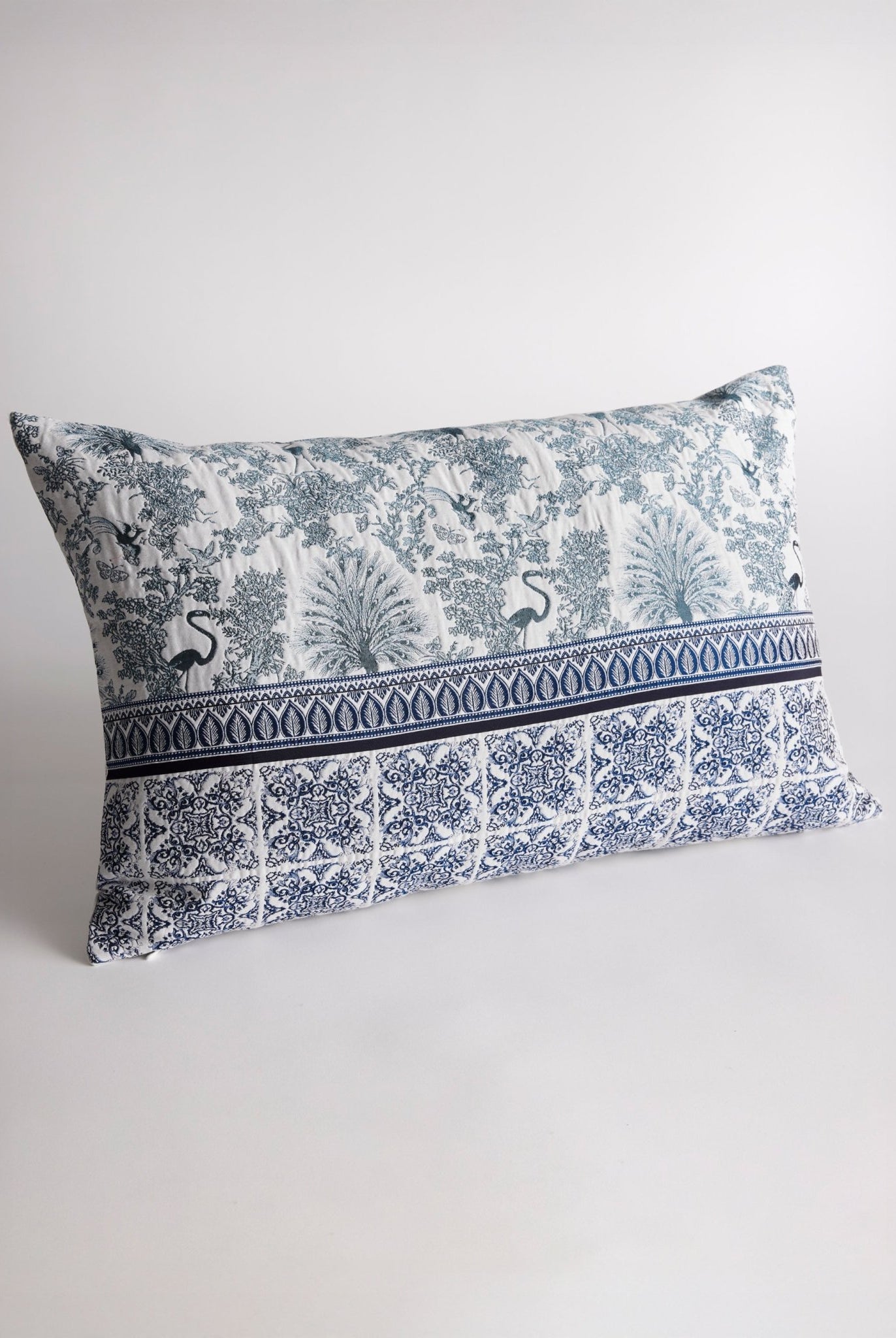 Gewebte Dekokissenhülle EVELIN in edlem Jacquard aus Baumwoll - Viskose - Mix - FOX'S - Fashion