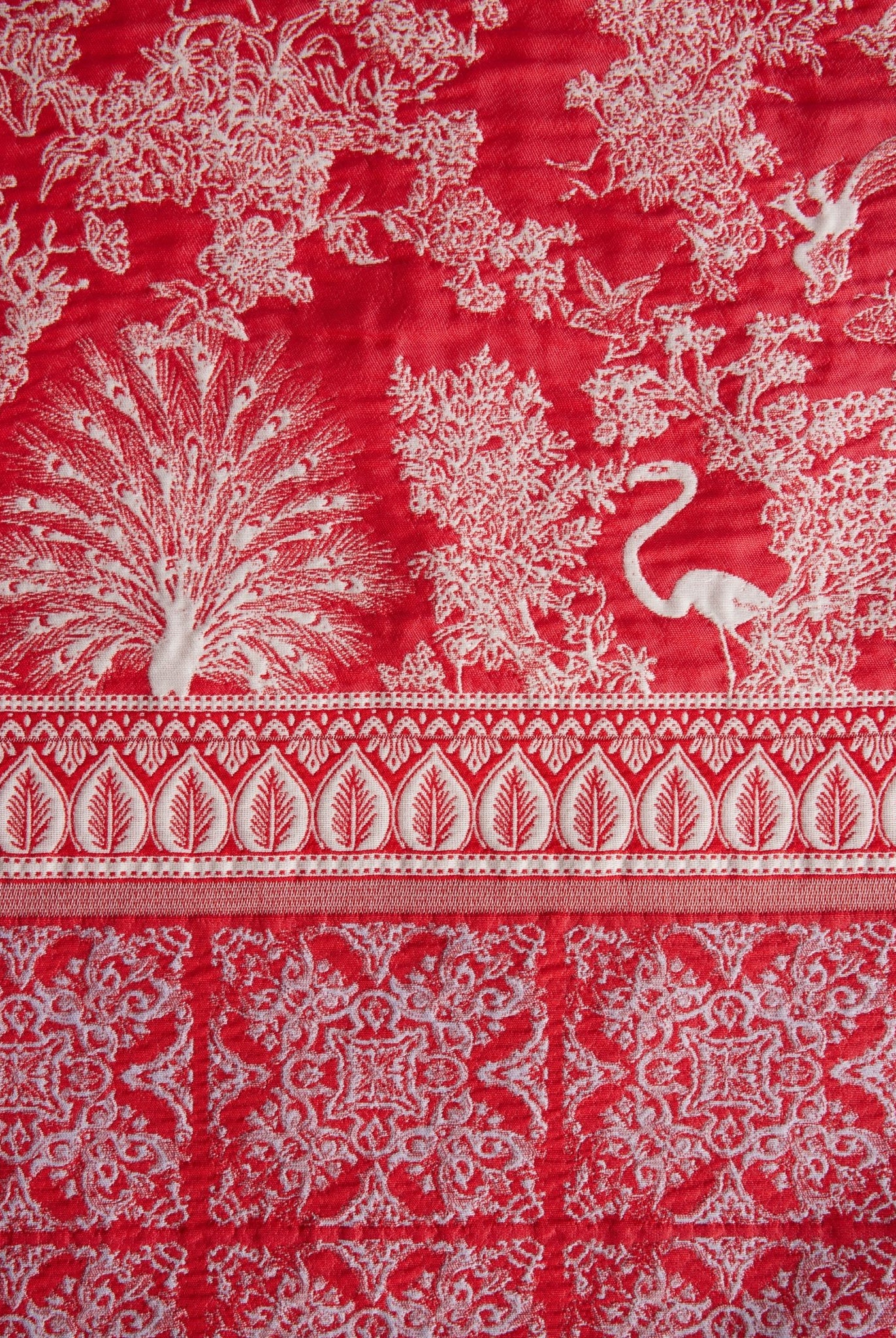 Gewebte Dekokissenhülle EVELIN in edlem Jacquard aus Baumwoll - Viskose - Mix - FOX'S - Fashion