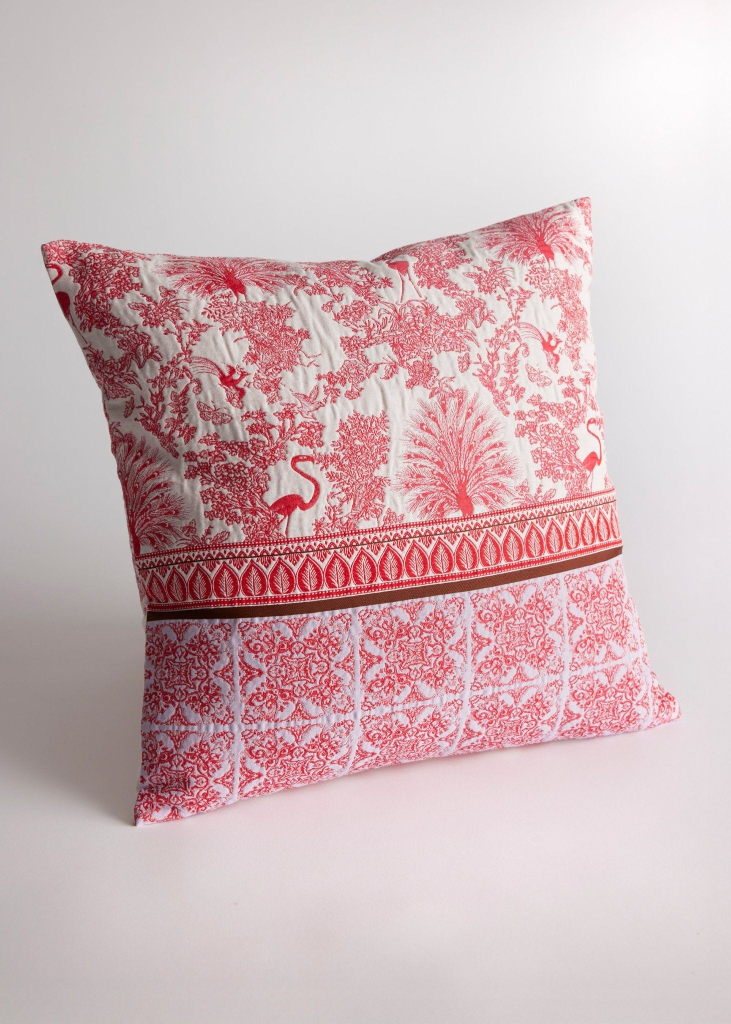 Gewebte Dekokissenhülle EVELIN in edlem Jacquard aus Baumwoll - Viskose - Mix - FOX'S - Fashion